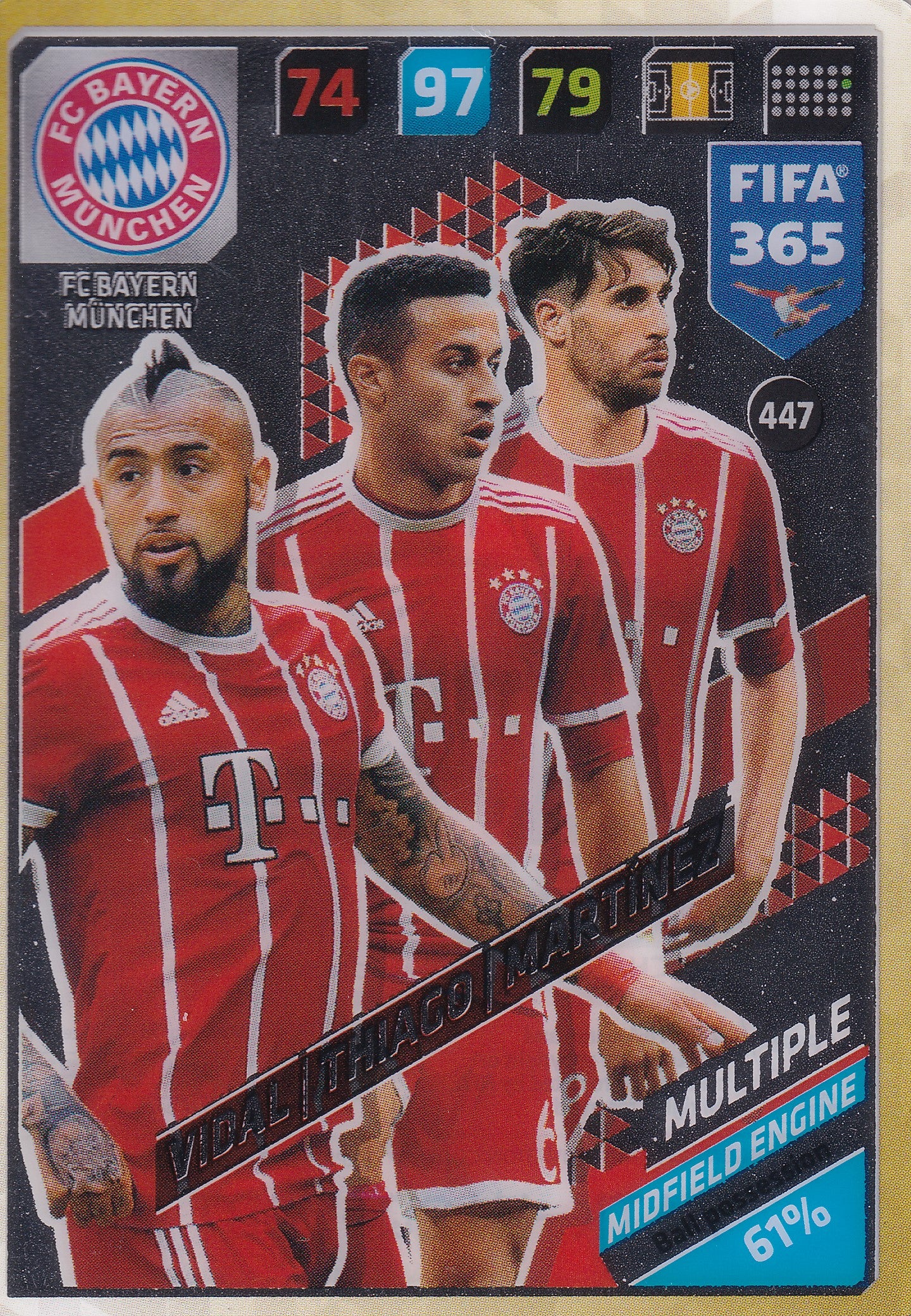 447. VIDAL - THIAGO - MARTINEZ - FC BAYERN MÜNCHEN - MULTIPLE - MIDFIELD ENGINE