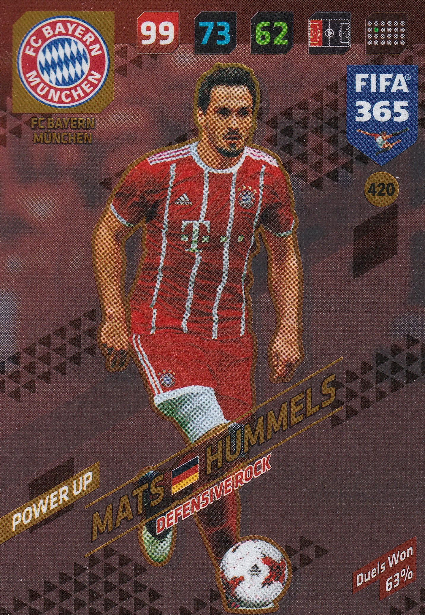 420. MATS HUMMELS - FC BAYERN MÜNCHEN - POWER UP - DEFENSIVE ROCK