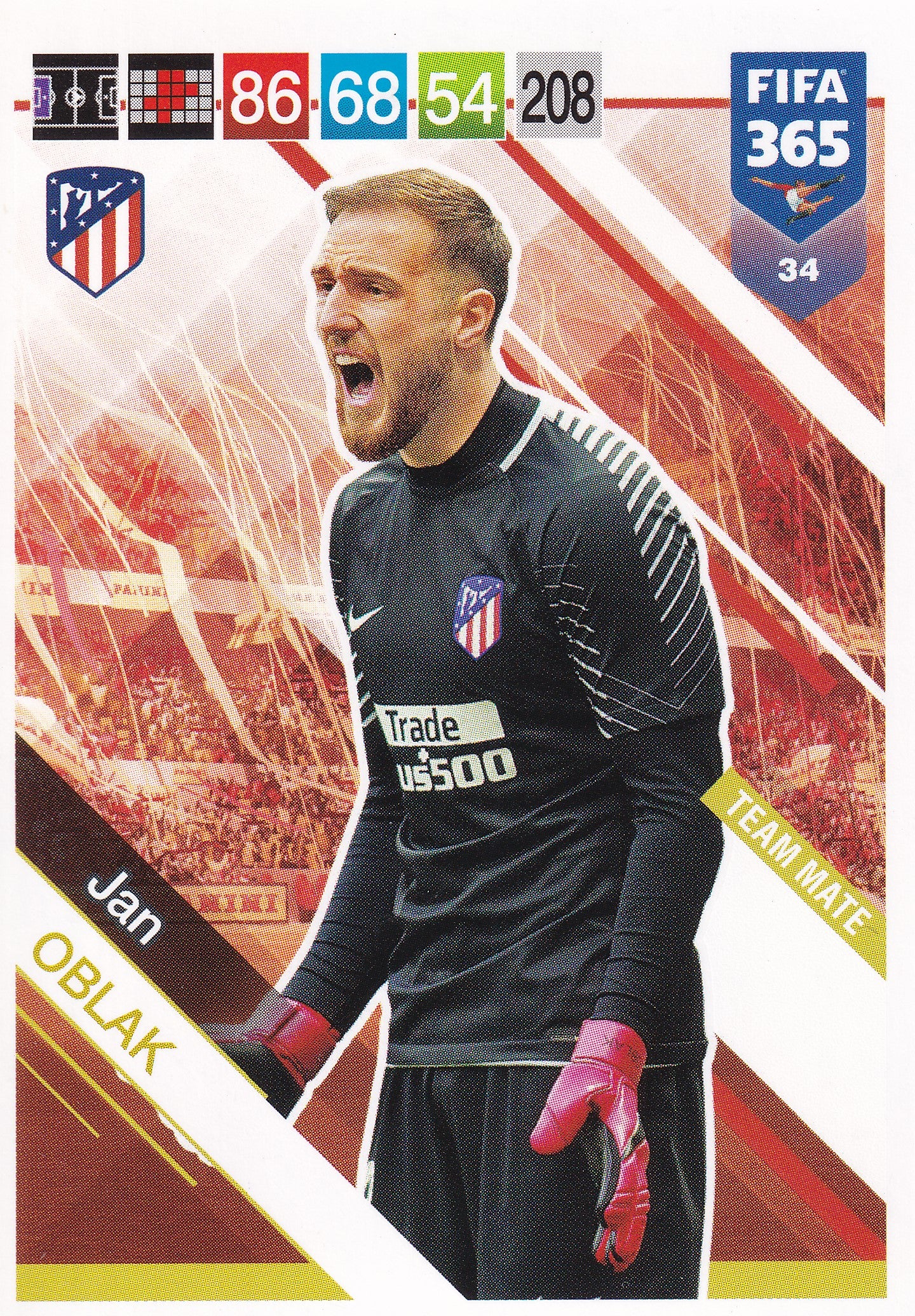034. JAN OBLAK - ATLETICO DE MADRID - TEAM MATE