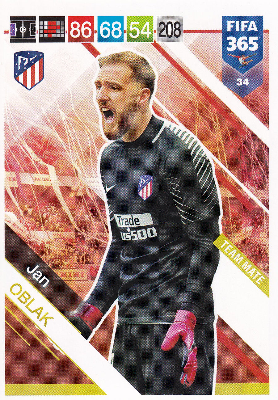 034. JAN OBLAK - ATLETICO DE MADRID - TEAM MATE