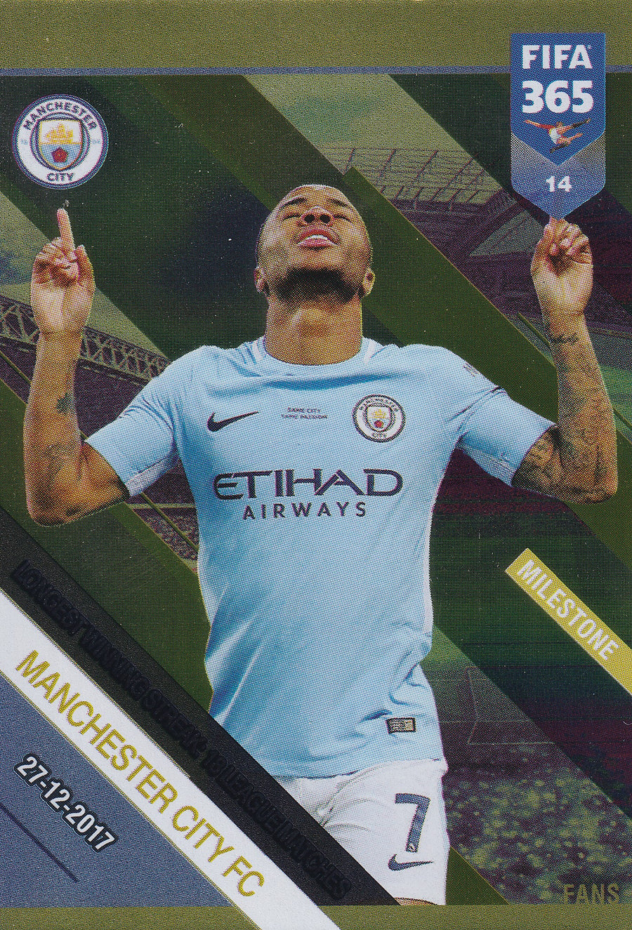 014. LONGEST WINNING STREAK: 18 LEAGUE MATCHES - MANCHESTER CITY - MILESTONE