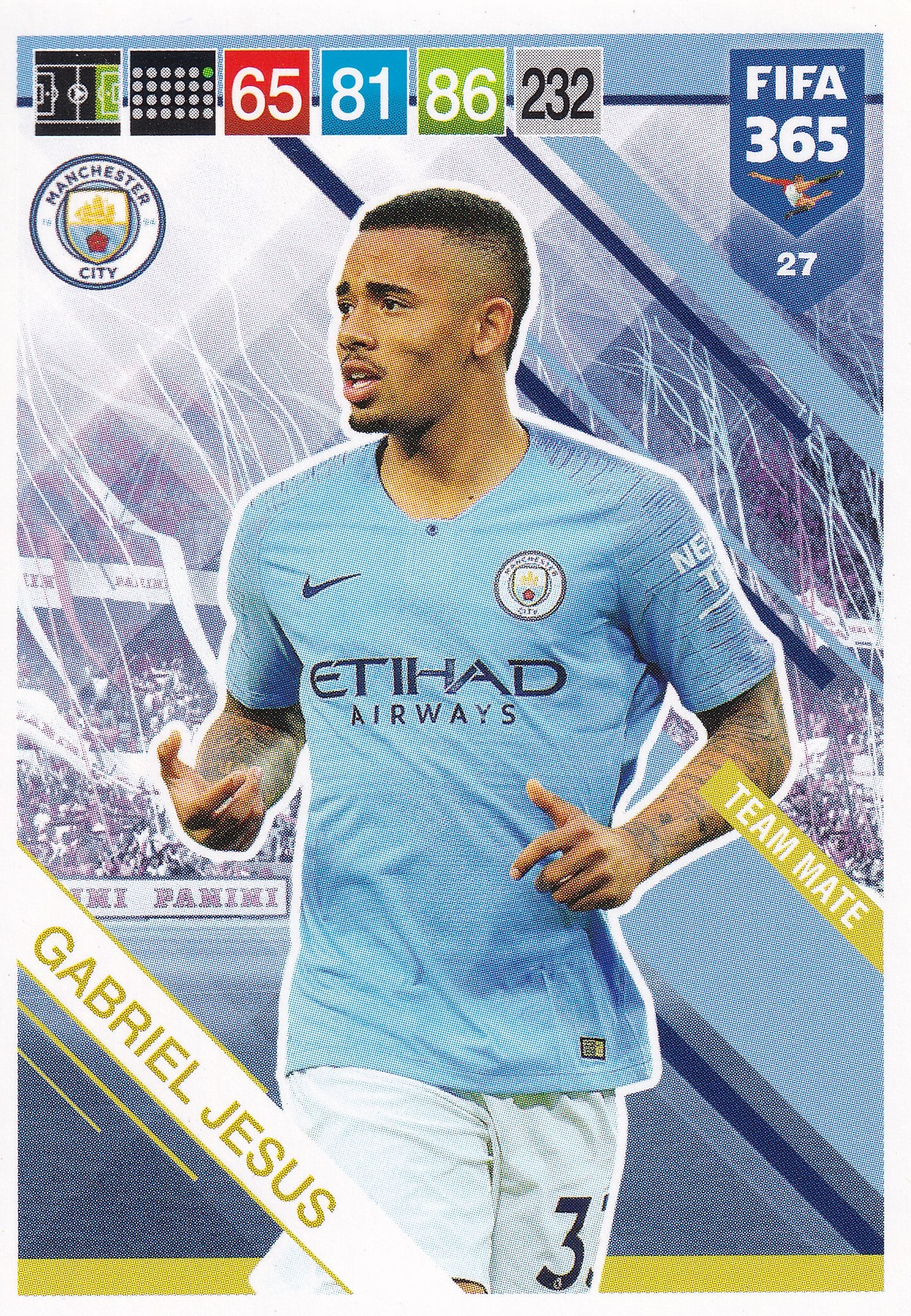 027. GABRIEL JESUS - MANCHESTER CITY - TEAM MATE
