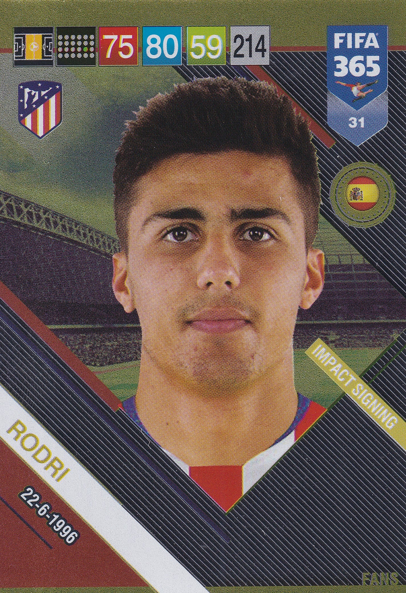 031. RODRI - ATLETICO DE MADRID - IMPACT SIGNING