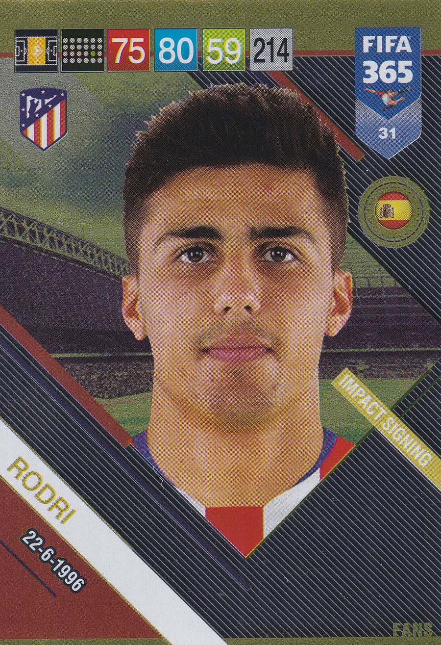 031. RODRI - ATLETICO DE MADRID - IMPACT SIGNING