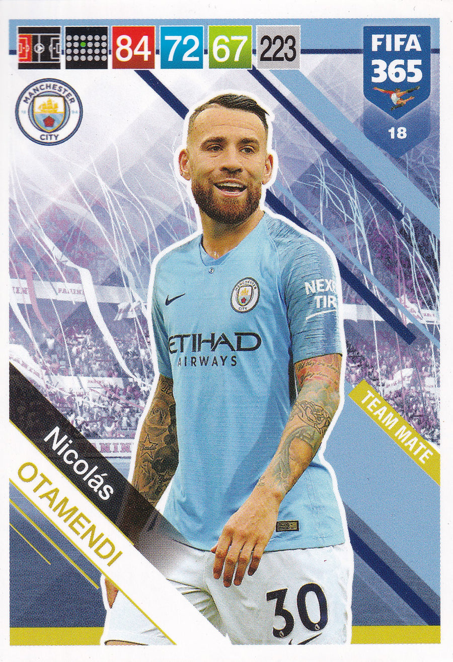 018. NICOLAS OTAMENDI - MANCHESTER CITY - TEAM MATE