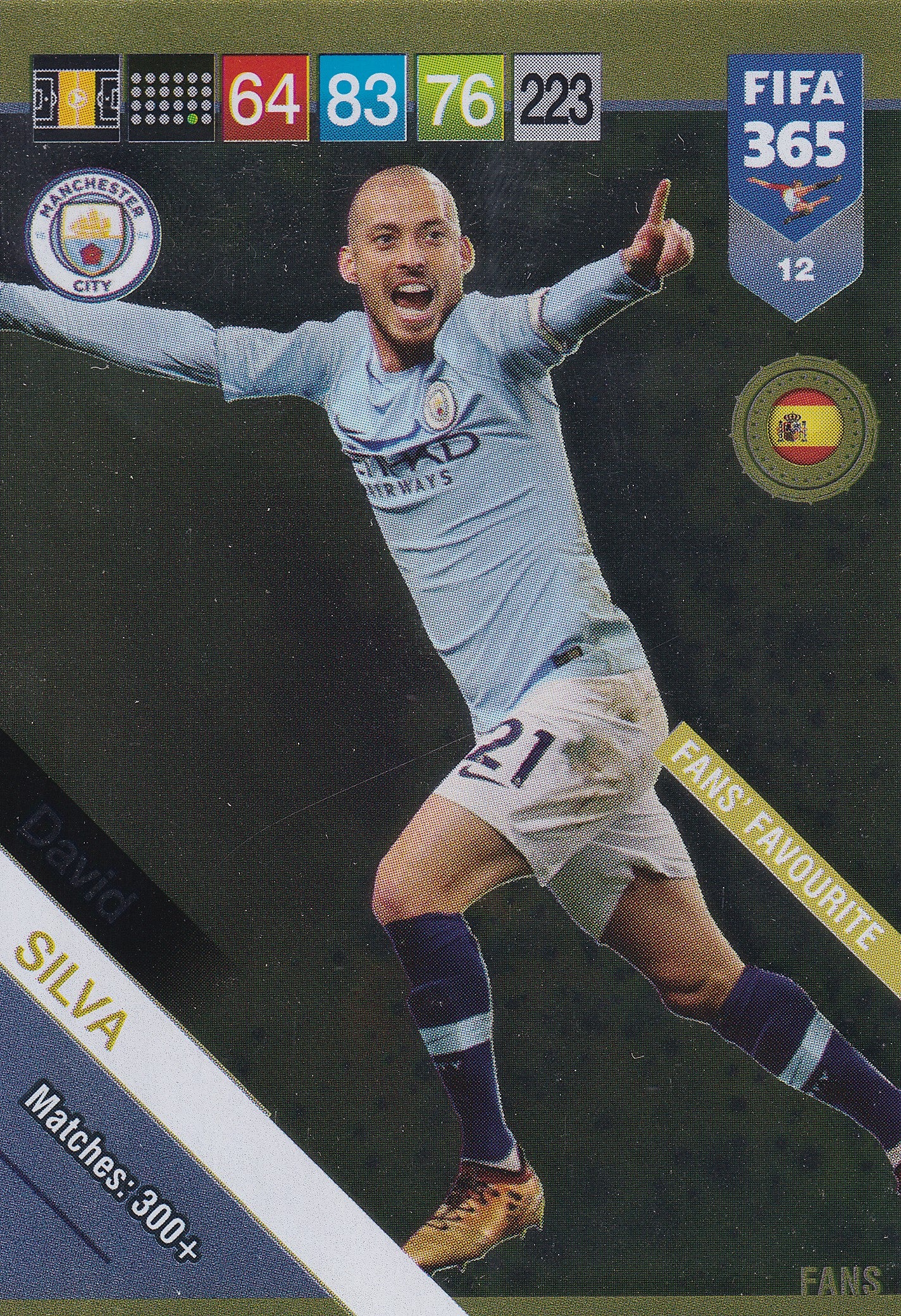 012. DAVID SILVA - MANCHESTER CITY - FANS FAVOURITE