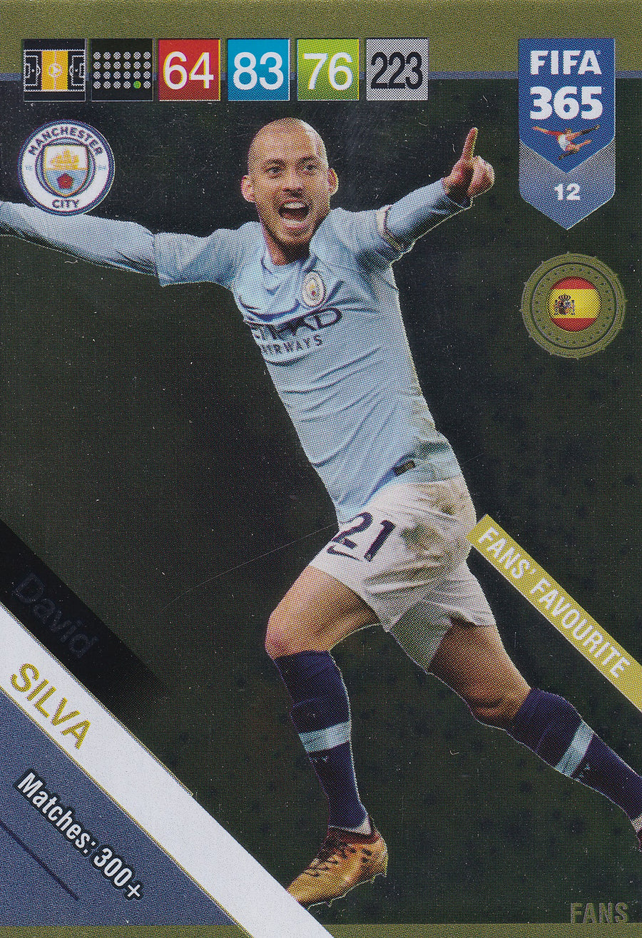 012. DAVID SILVA - MANCHESTER CITY - FANS FAVOURITE