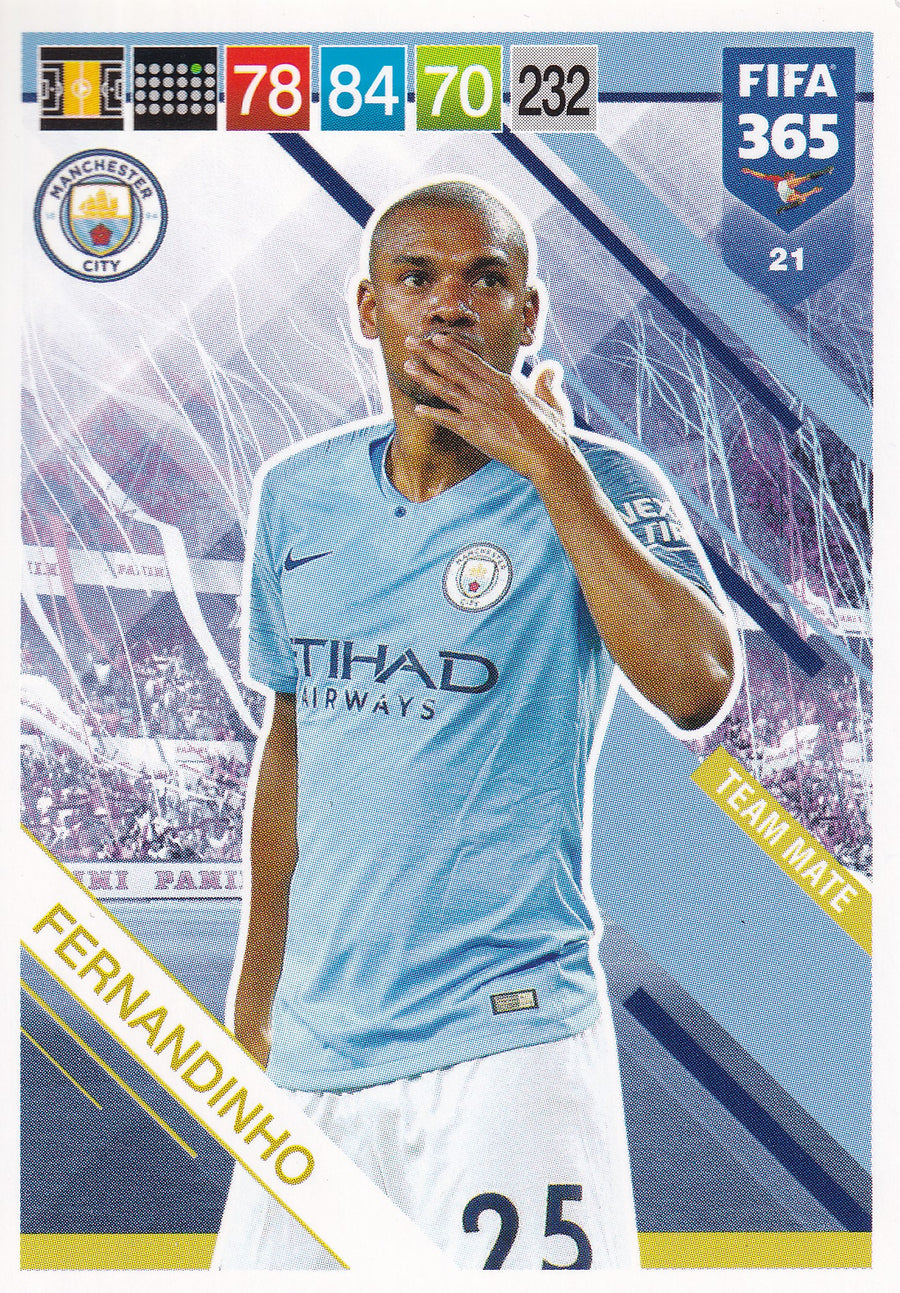 021. FERNANDINHO - MANCHESTER CITY - TEAM MATE