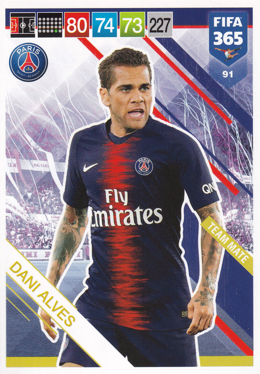 091. DANI ALVES - PARIS SAINT-GERMAIN - TEAM MATE