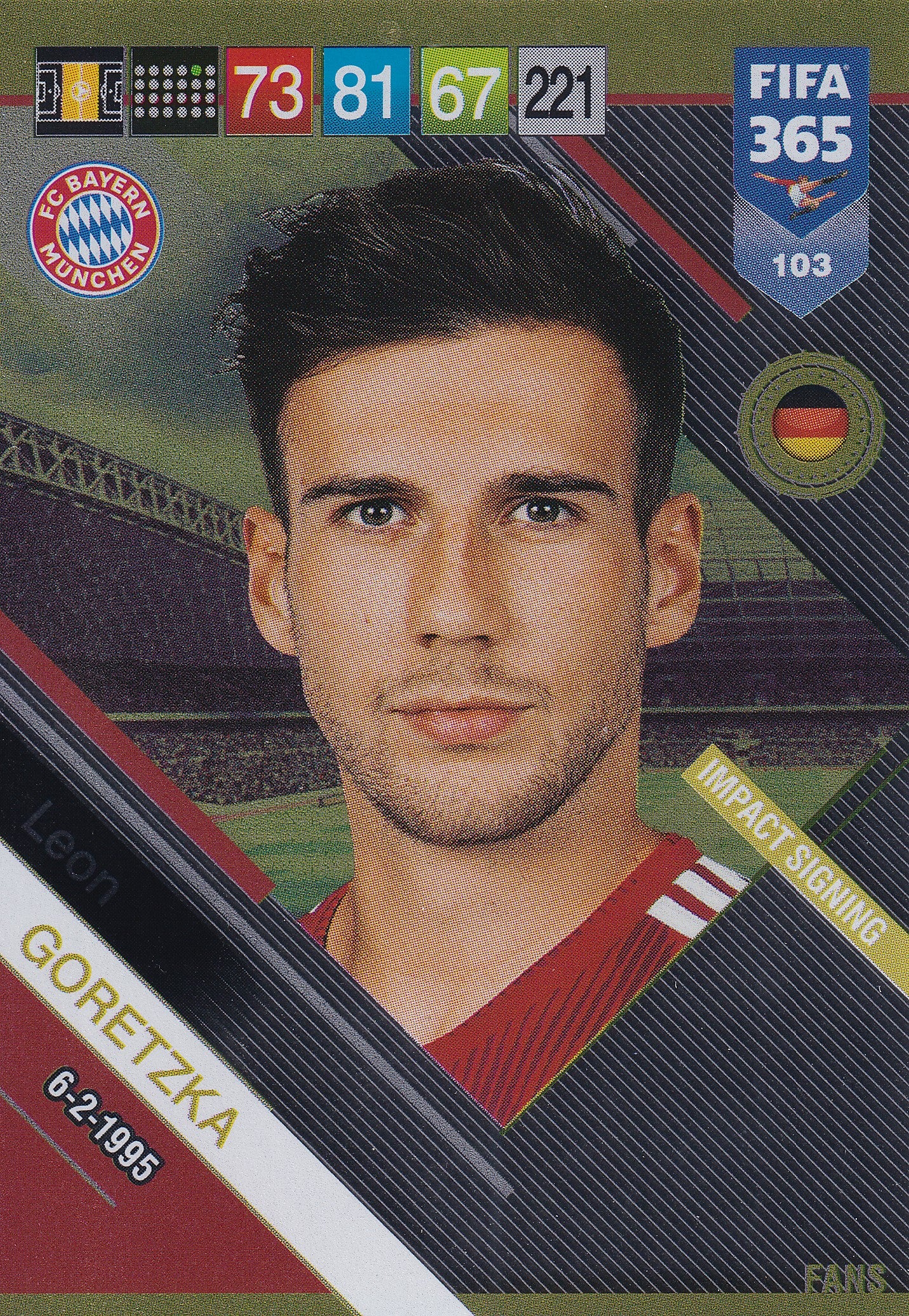 103. LEON GORETZKA - BAYERN MÜNCHEN - IMPACT SIGNING