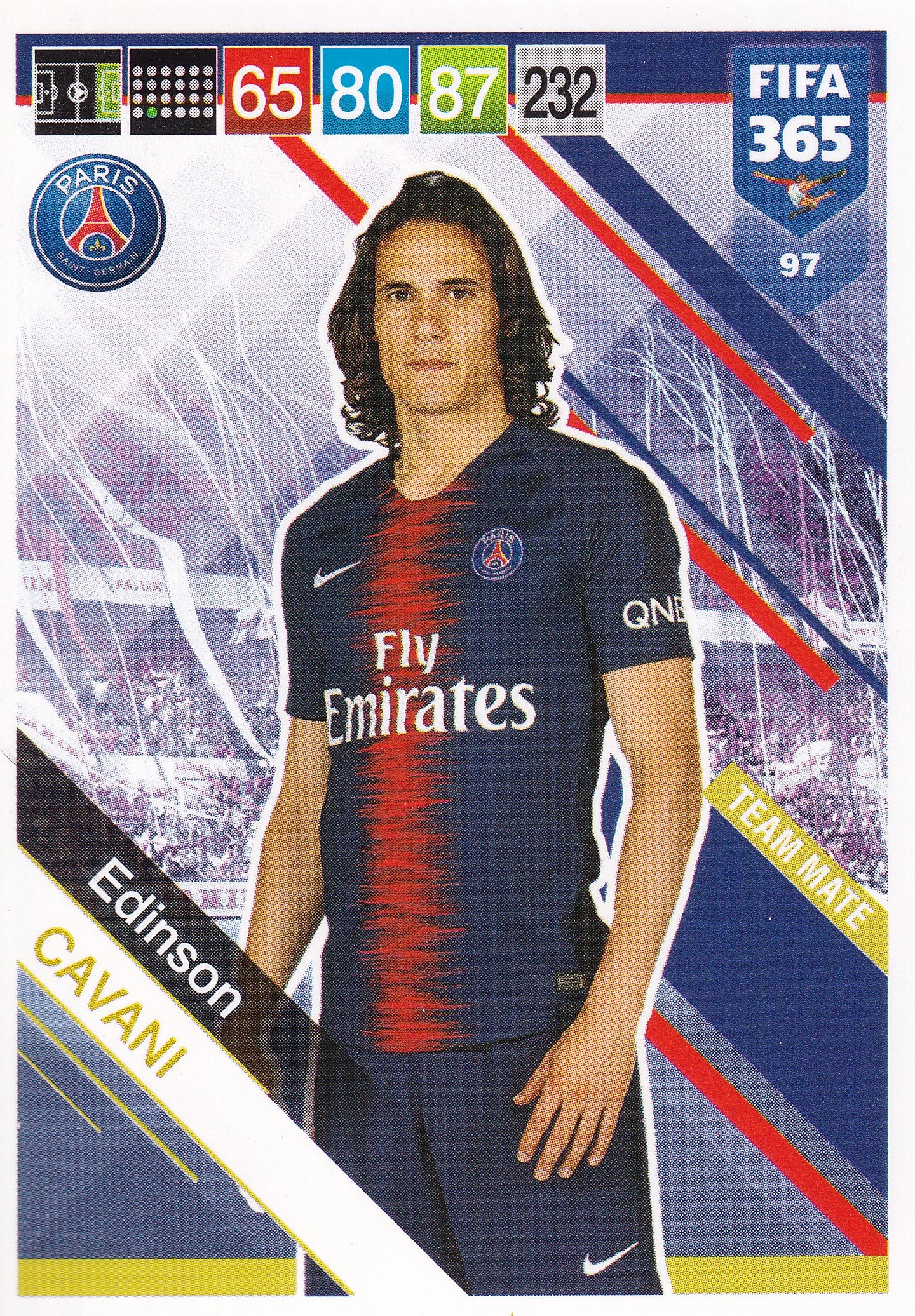 097. EDINSON CAVANI - PARIS SAINT-GERMAIN - TEAM MATE