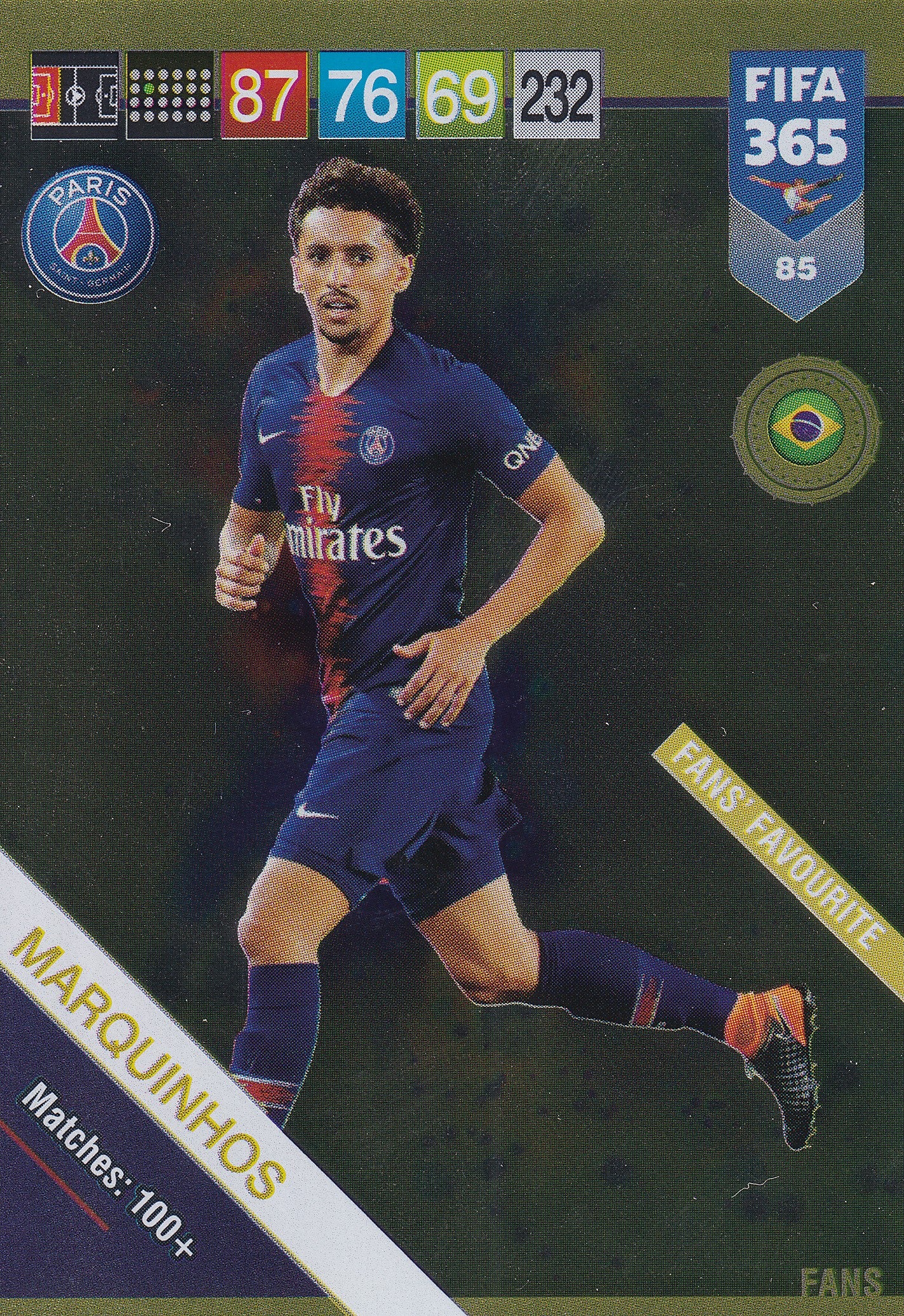 085. MARQUINHOS - PARIS SAINT-GERMAN - FANS FAVOURITE