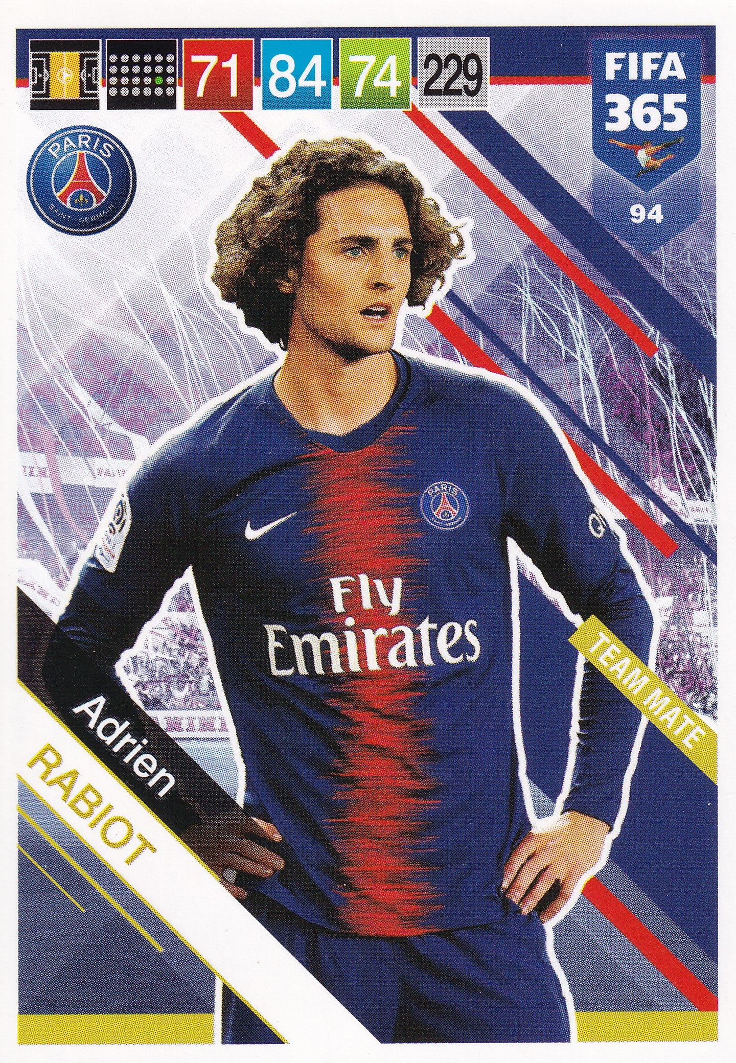 094. ADRIEN RABIOT - PARIS SAINT-GERMAIN - TEAM MATE