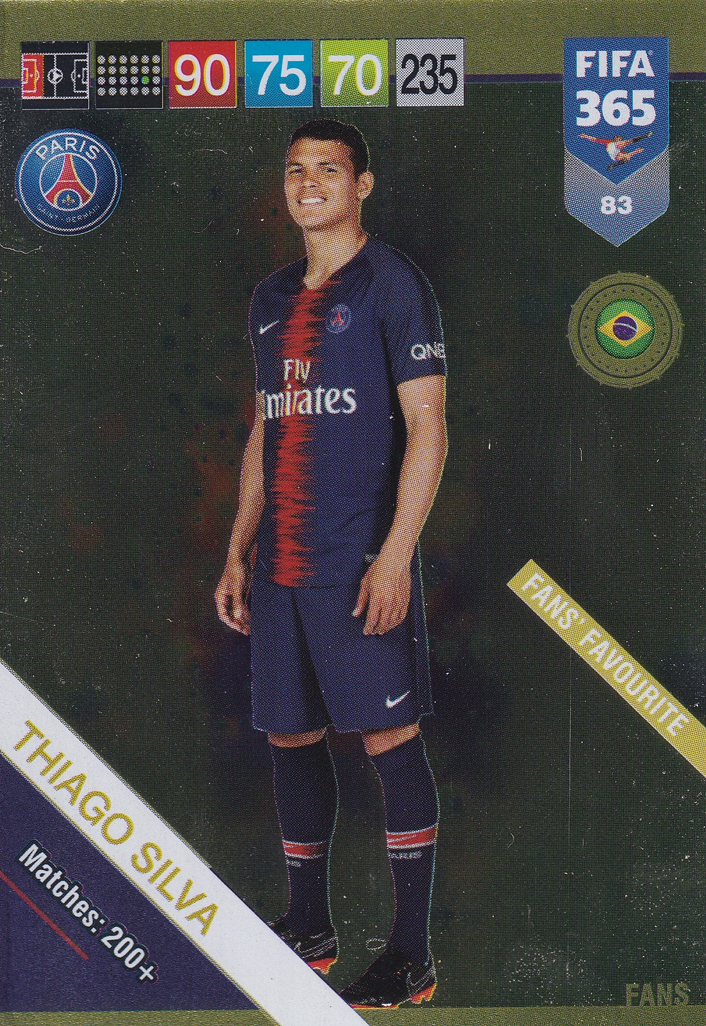 083. THIAGO SILVA - PARIS SAINT-GERMAIN - FANS FAVOURITE