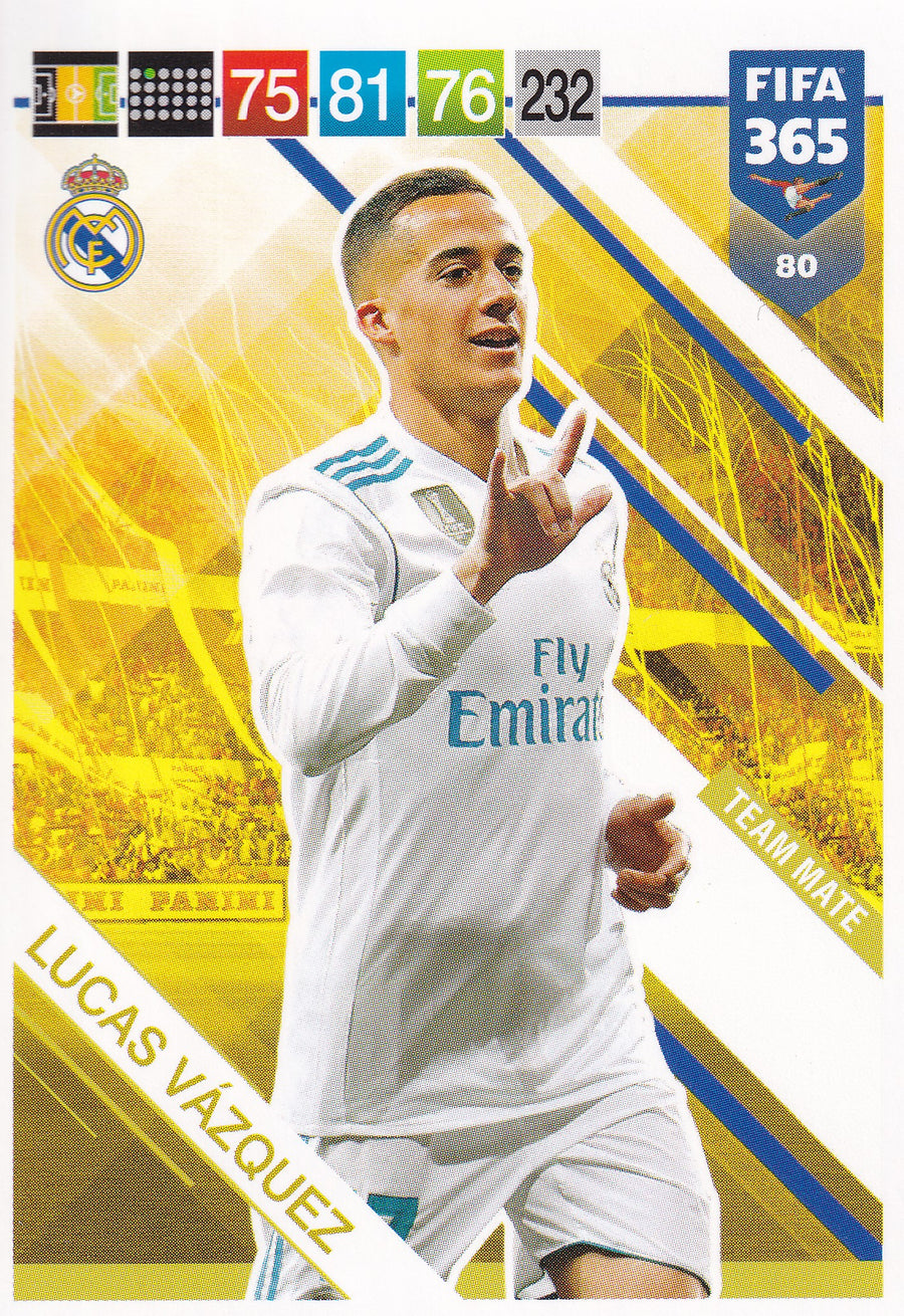 080. LUCAS VÁZQUEZ - REAL MADRID - TEAM MATE