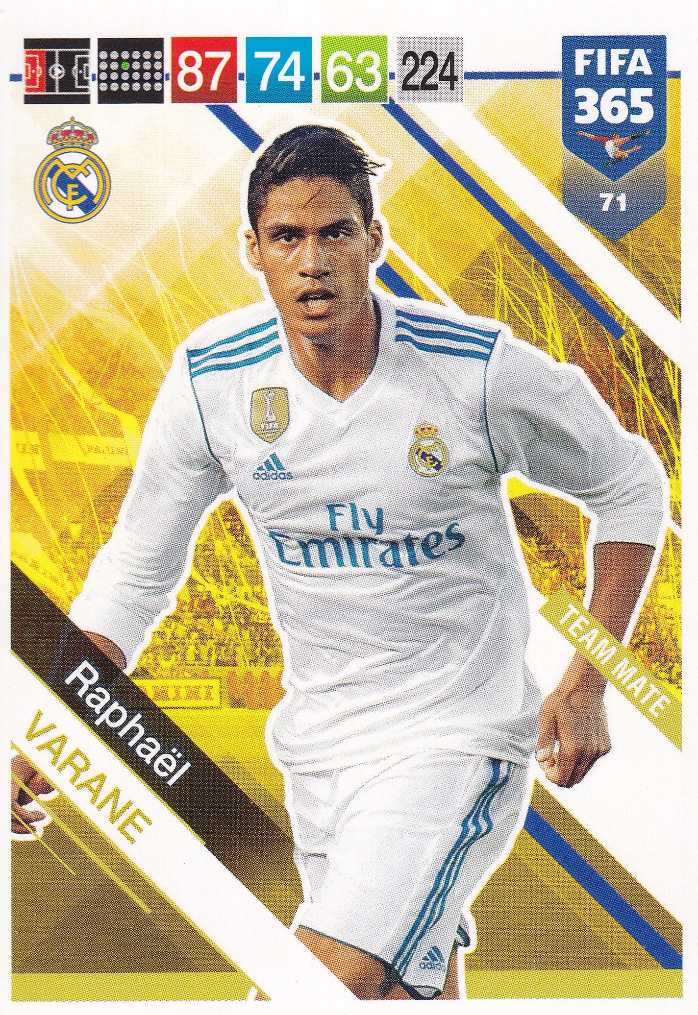 071. RAPHAËL VARANE - REAL MADRID - TEAM MATE