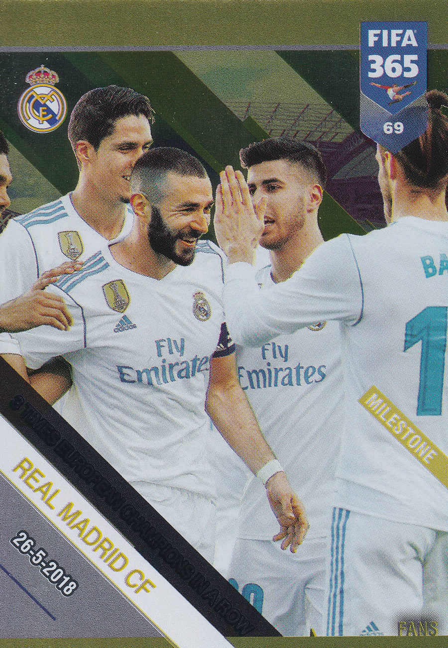 069. 3 TIMES EUROPEAN CHAMPIONS IN A ROW - REAL MADRID - MILESTONE