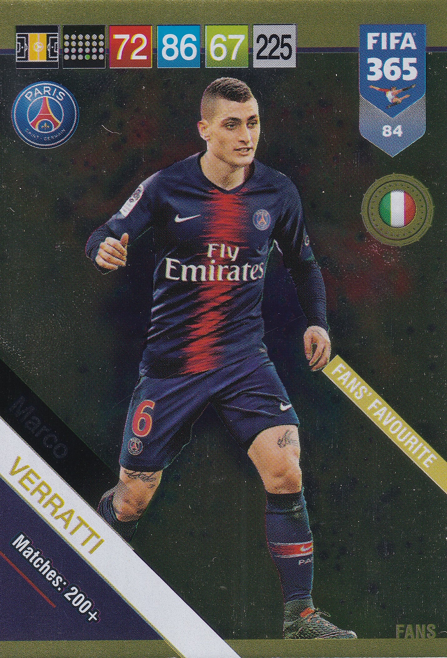 084. MARCO VERRATTI - PARIS SAINT-GERMAIN - FANS FAVOURITE