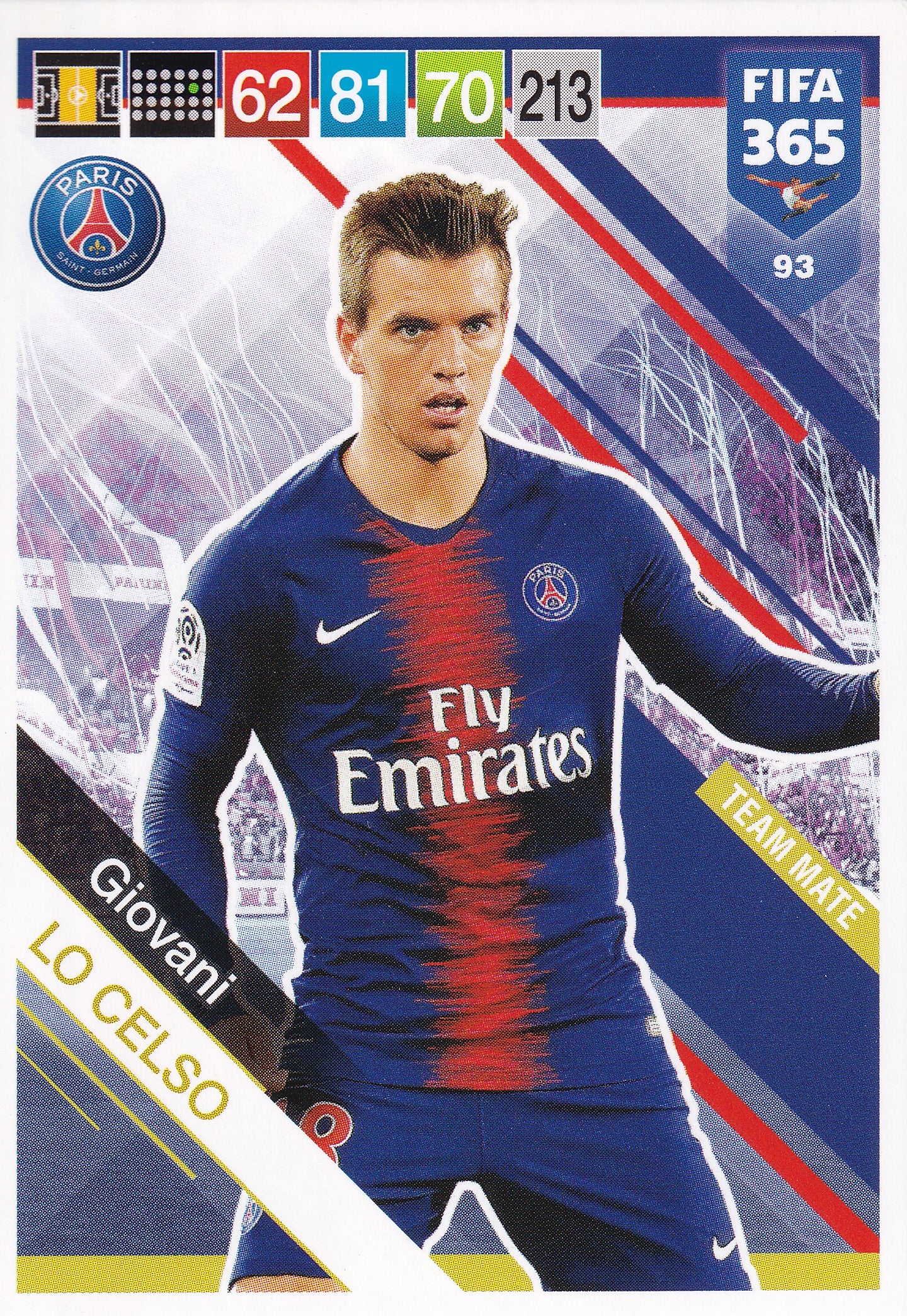 093. GIOVANI LO CELSO - PARIS SAINT-GERMAIN - TEAM MATE