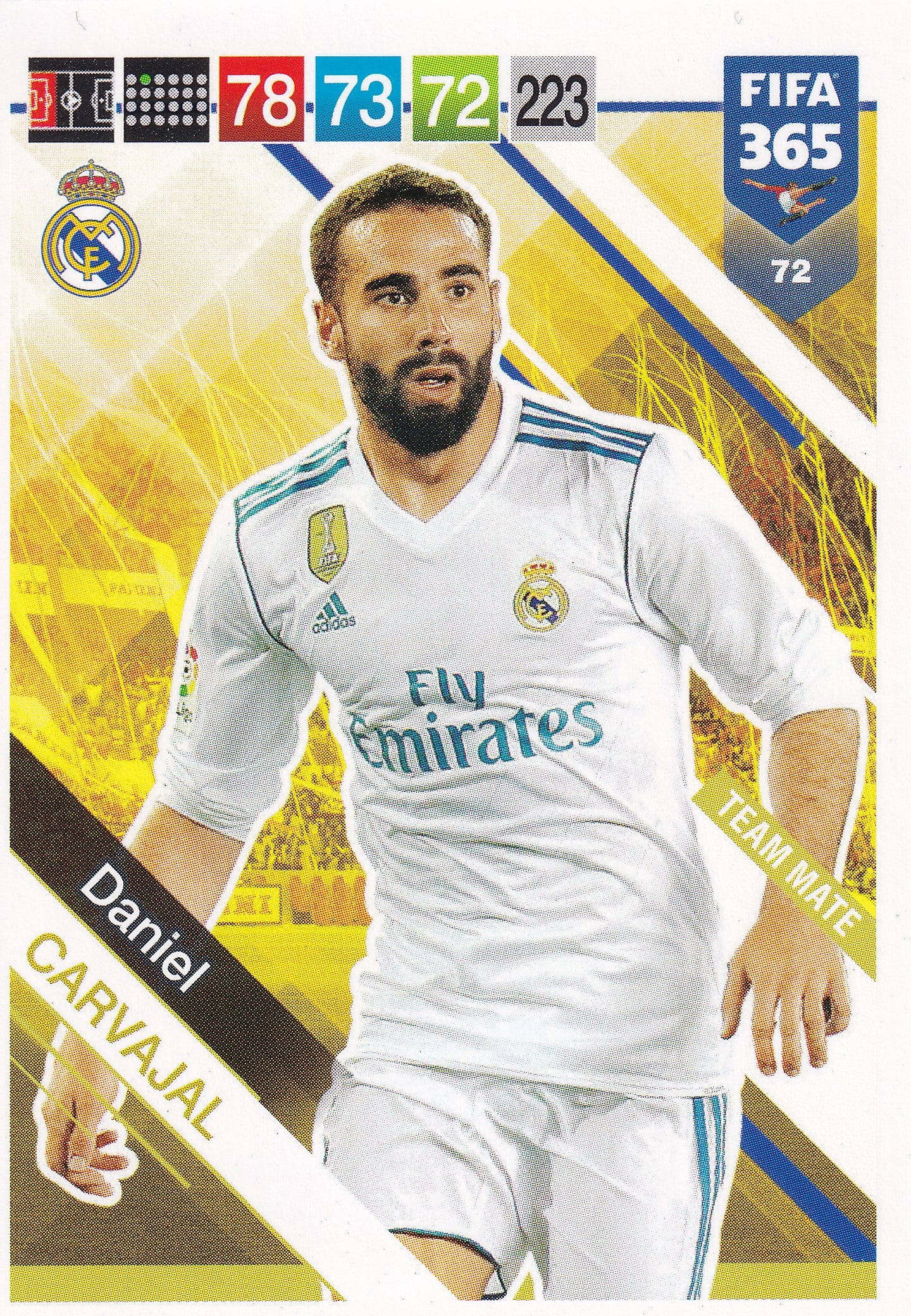 072. DANIEL CARVAJAL - REAL MADRID - TEAM MATE