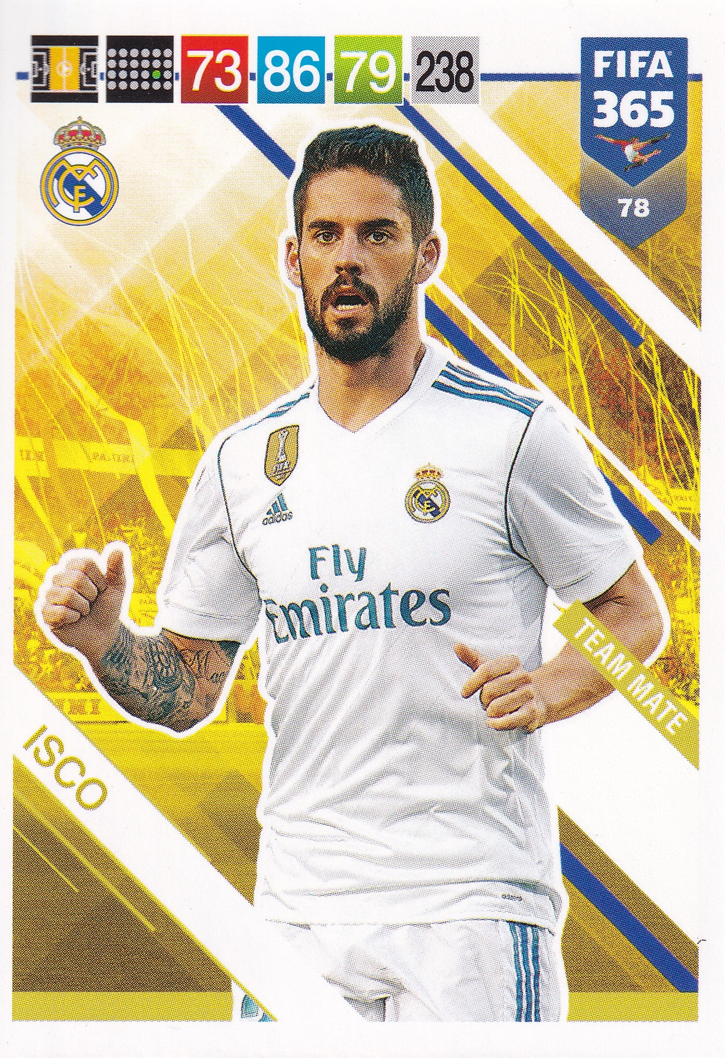 078. ISCO - REAL MADRID - TEAM MATE