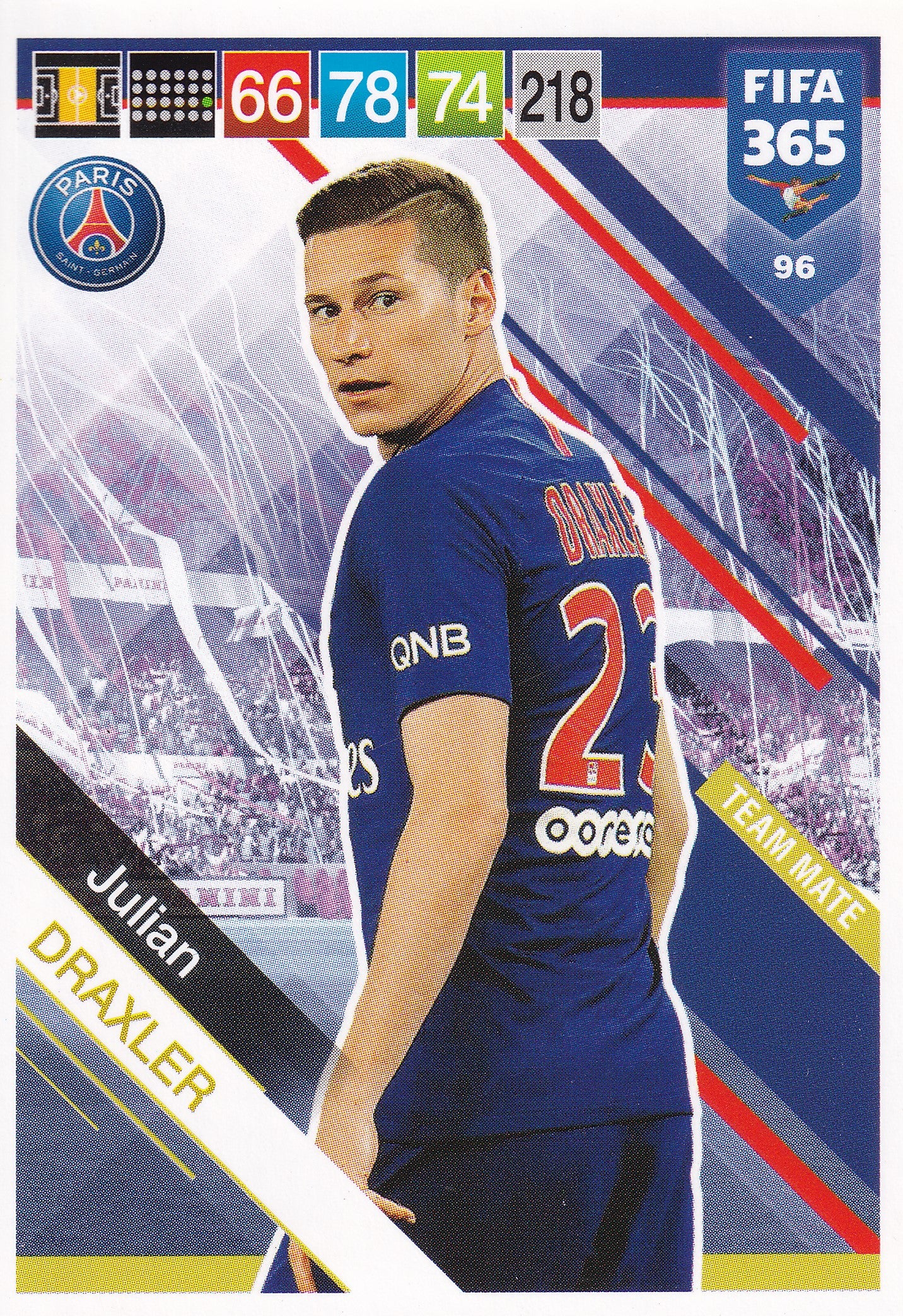 096. JULIAN DRAXLER - PARIS SAINT-GERMAIN - TEAM MATE