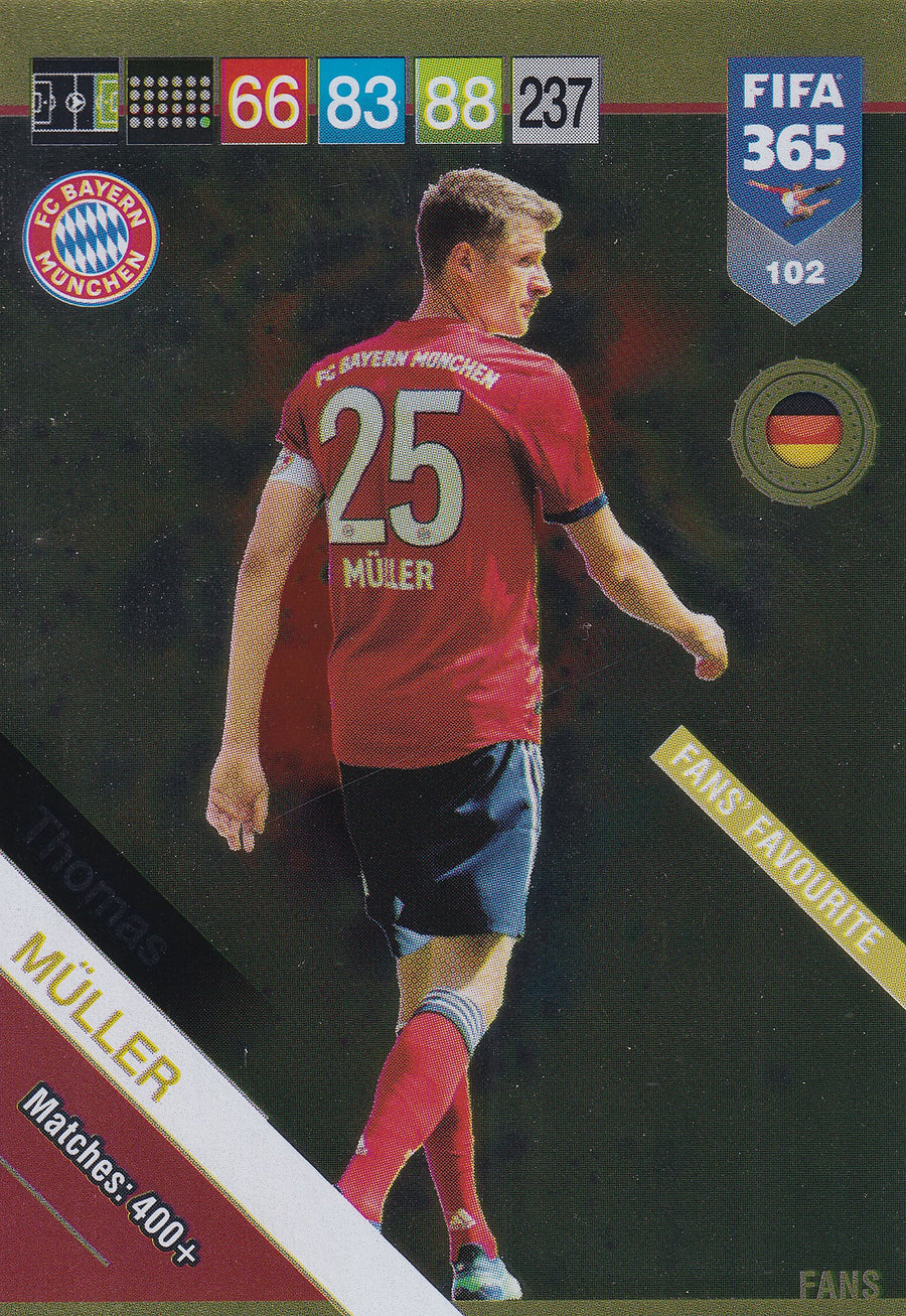 102. THOMAS MÜLLER - BAYERN MÜNCHEN - FANS FAVOURITE
