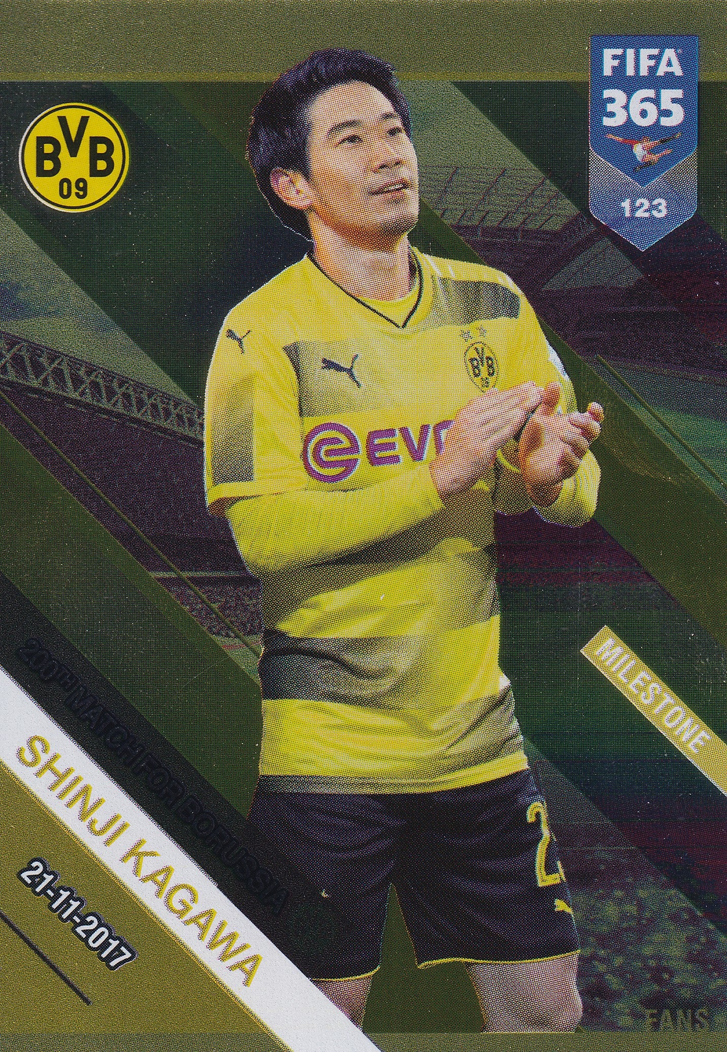 123. 200TH MATCH FOR BORUSSIA DORTMUND - SHINJI KAGAWA - MILESTONE