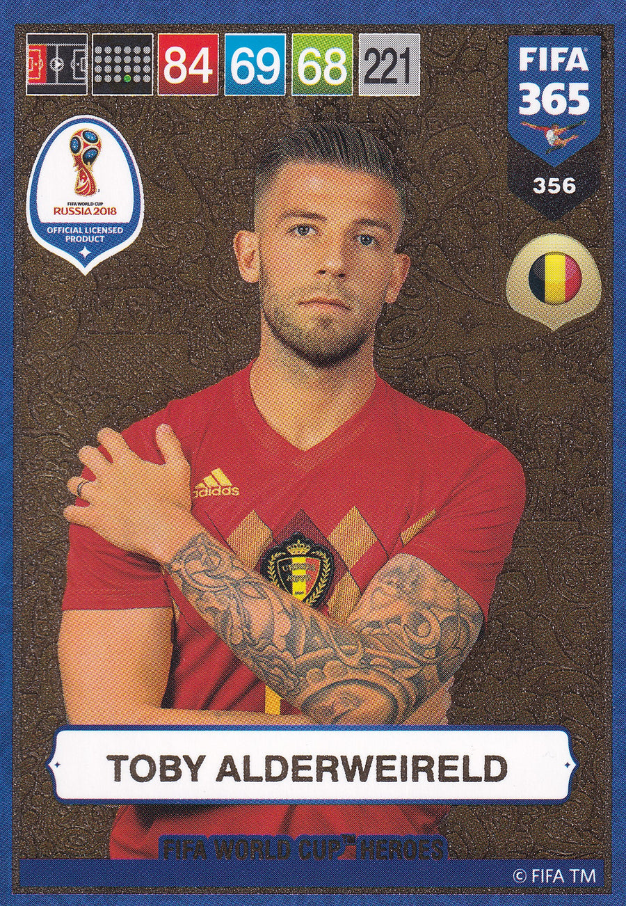 356. TOBY ALDERWEIRELD - BELGIUM - FIFA WORLD CUP HEROS