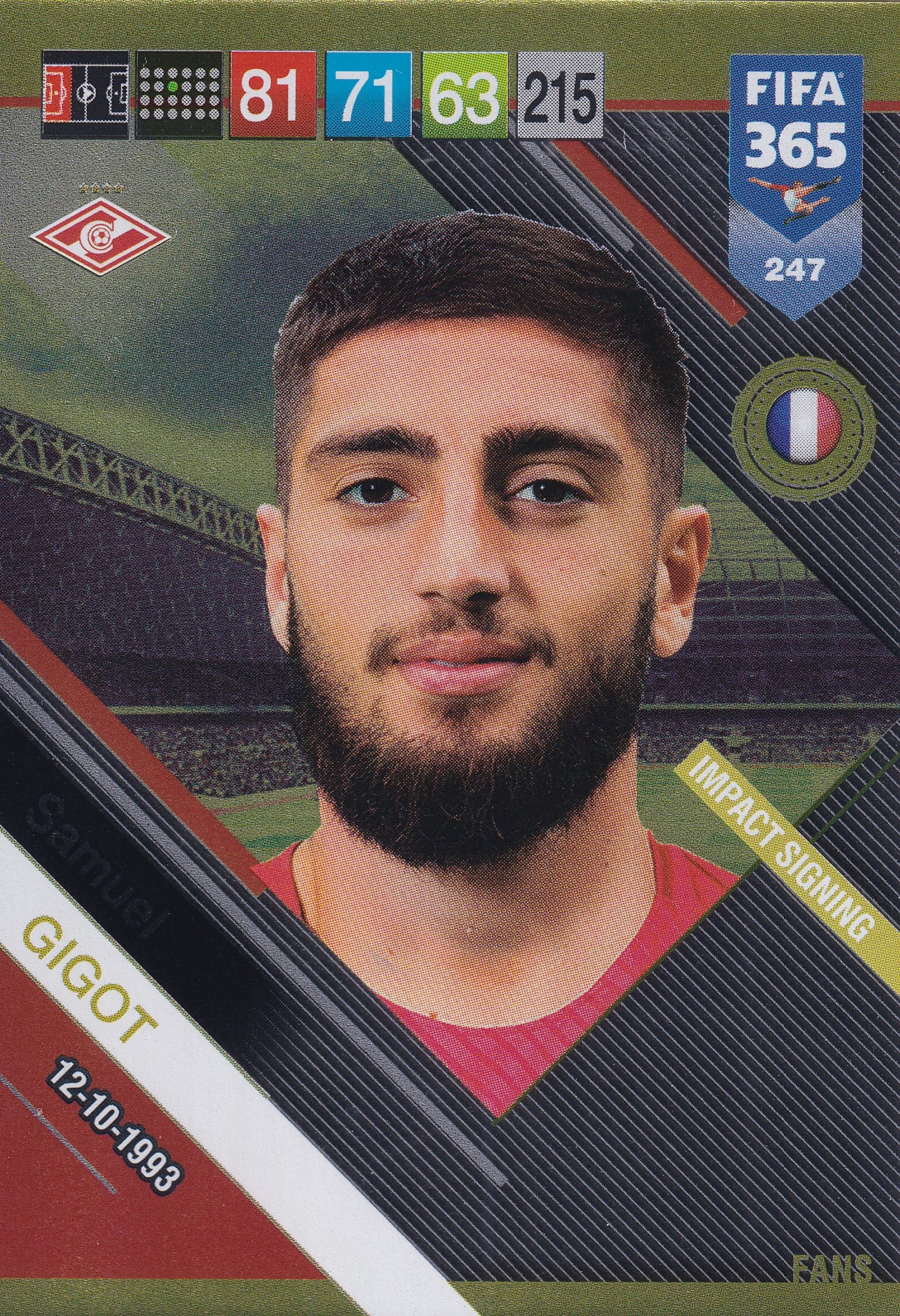 247. SAMUEL GIGOT - SPARTAK MOSKVA - IMPACT SIGNING