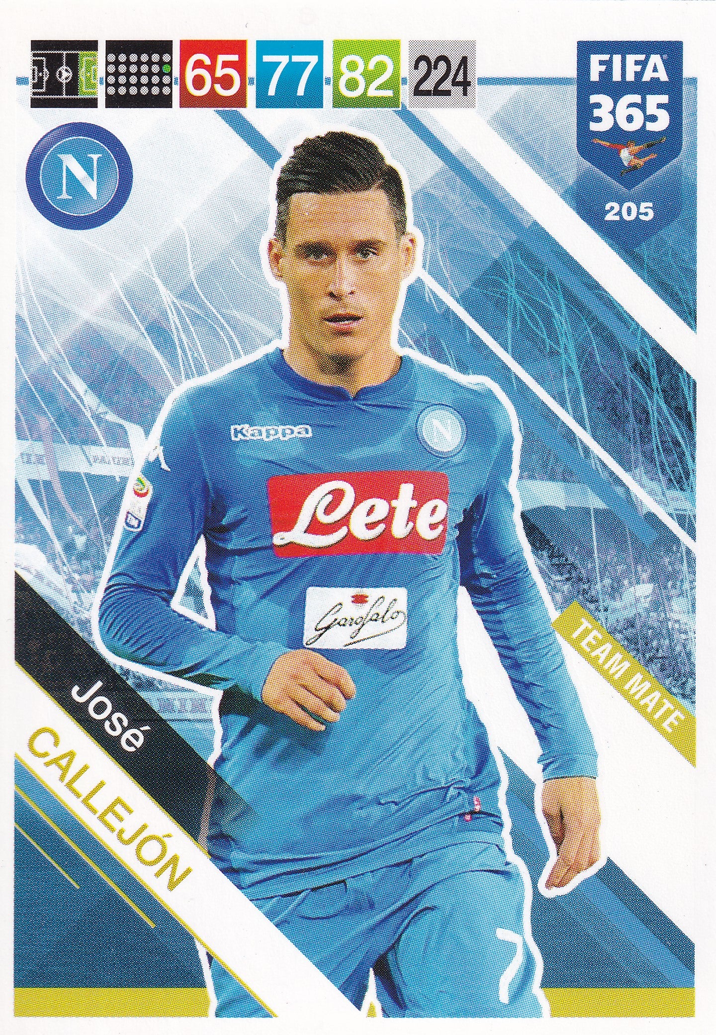 205. JOSE CALLEJON - NAPOLI - TEAM MATE