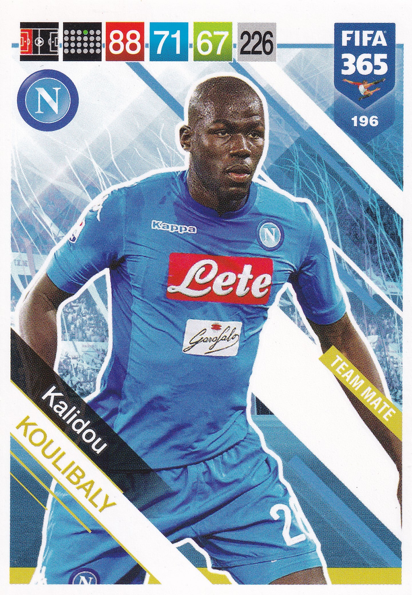 196. KALIDOU KOULIBALY - NAPOLI - TEAM MATE