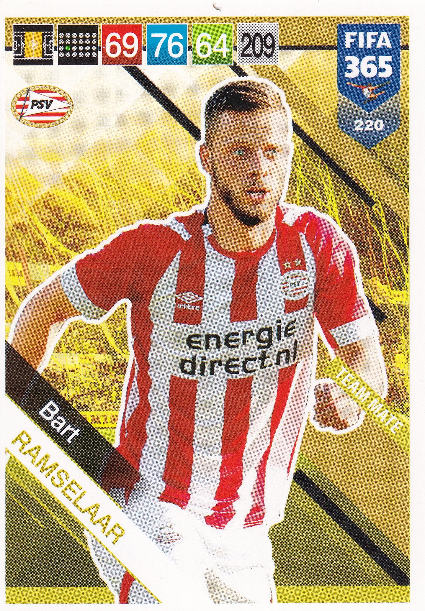 220. BART RAMSELAAR - PSV EINDHOVEN - TEAM MATE