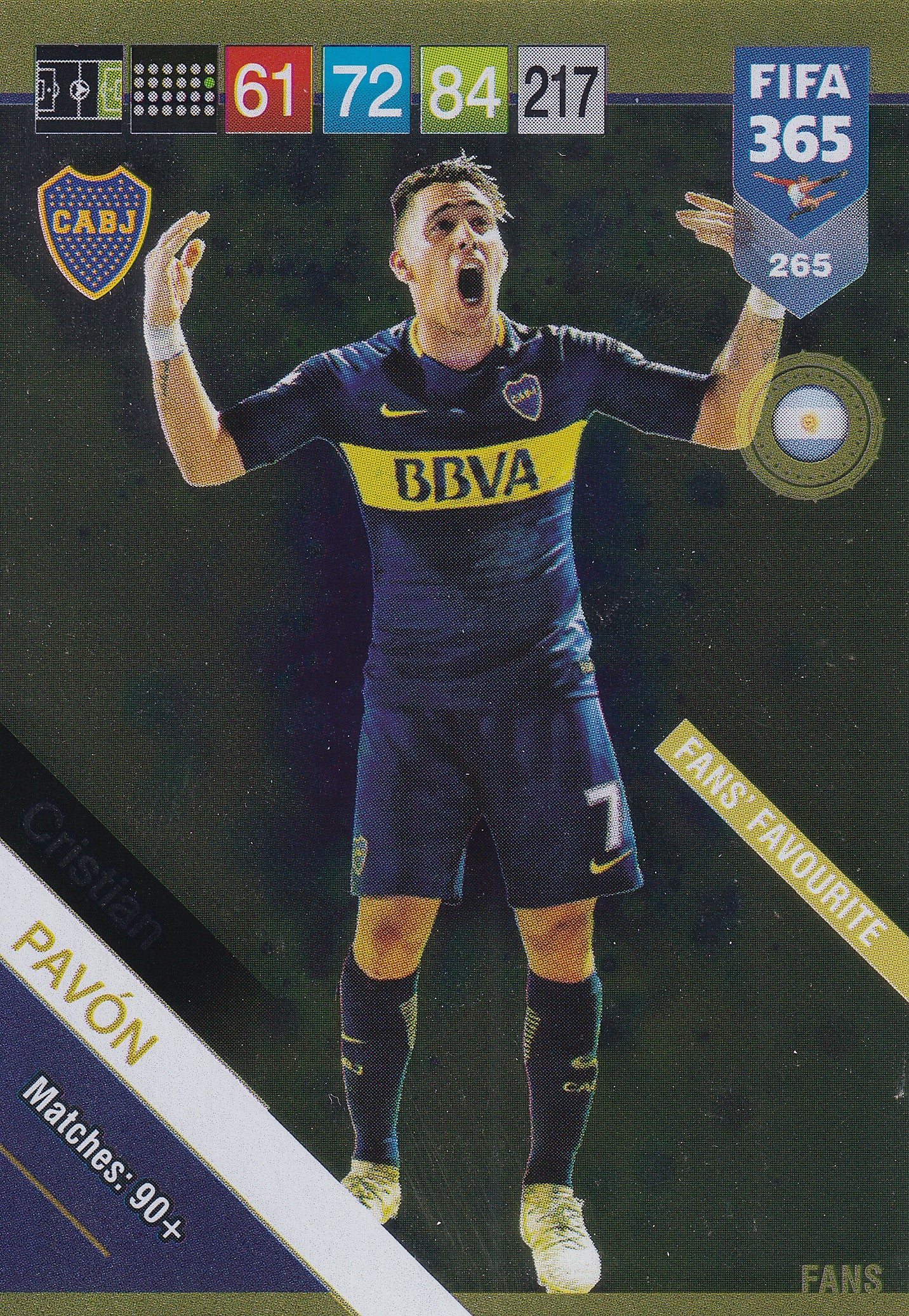 265. CRISTIAN PAVON - BOCA JUNIORS - FANS FAVOURITE
