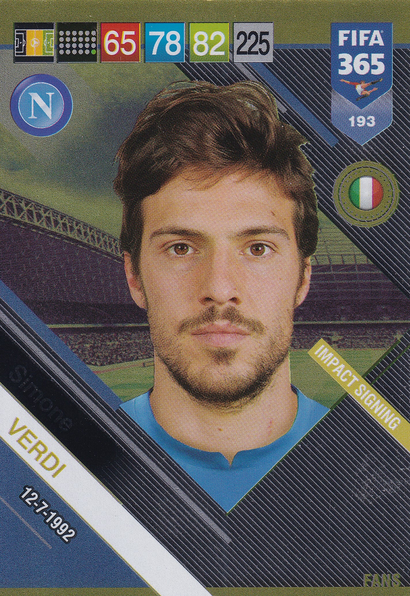 193. SIMONE VERDI - NAPOLI - IMPACT SIGNING