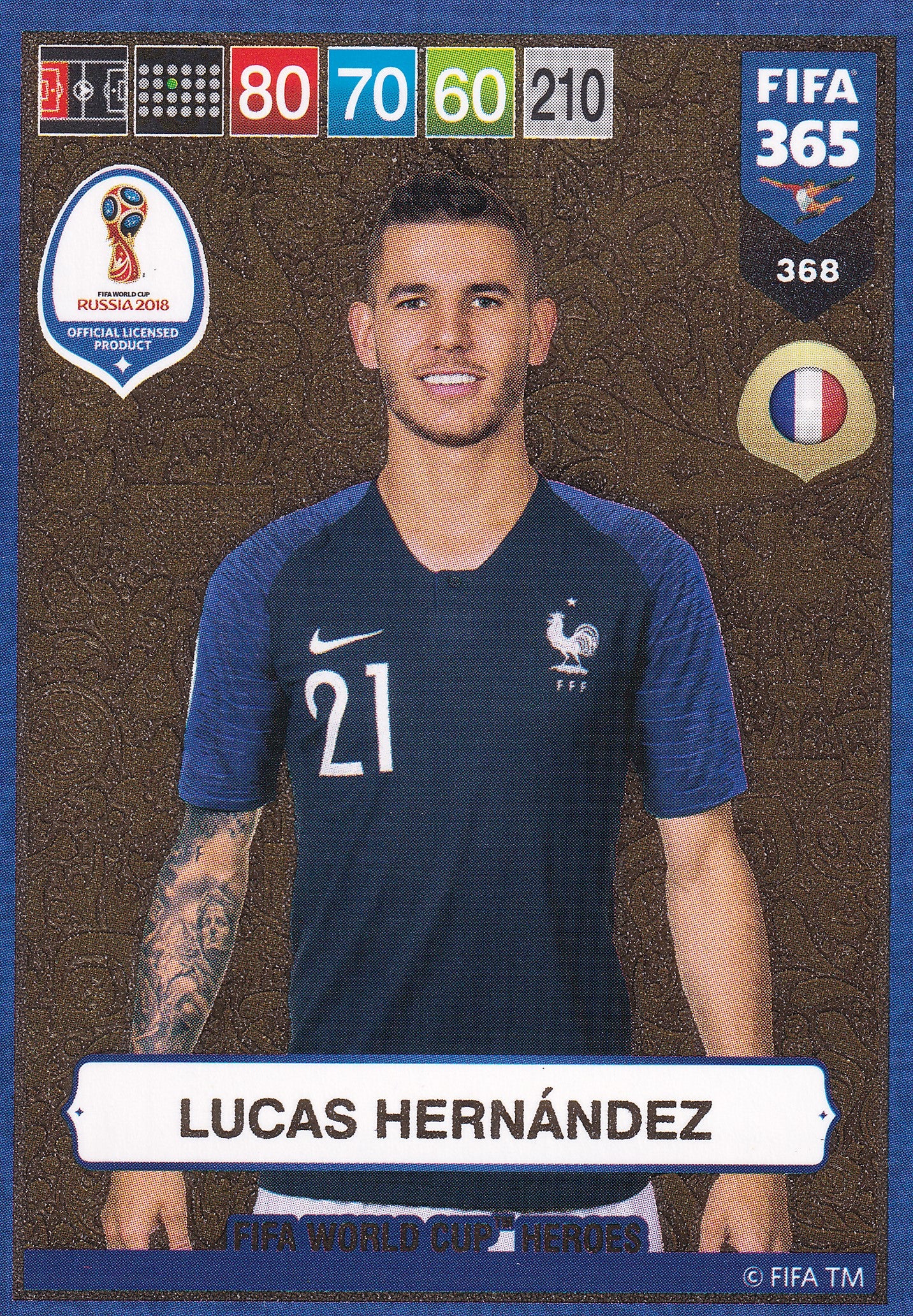 368. LUCAS HERNANDEZ - FRANKRIKE - FIFA WORLD CUP HEROS
