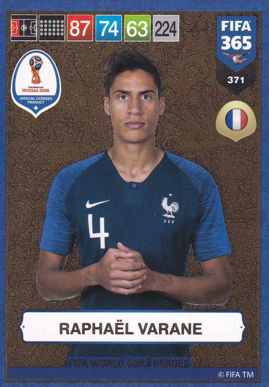 371. RAPHAËL VARANE - FRANKRIKE - FIFA WORLD CUP HEROS
