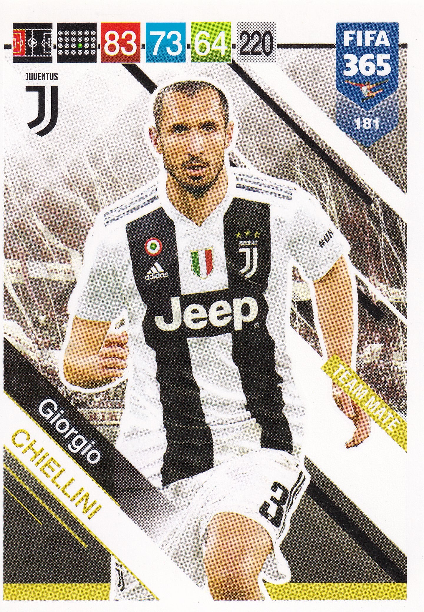 181. GIORGIO CHIELLINI - JUVENTUS - TEAM MATE