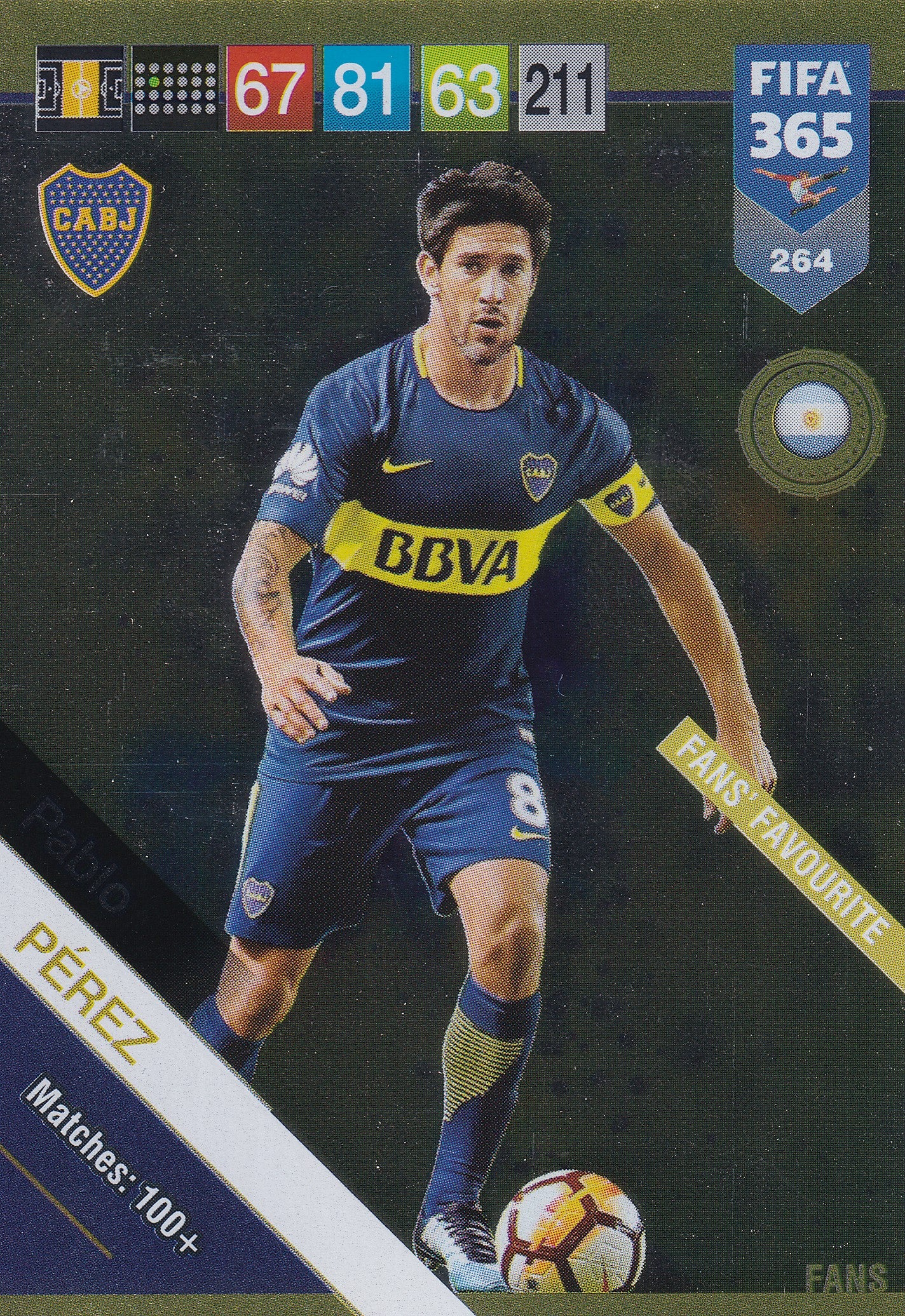 264. PABLO PEREZ - BOCA JUNIORS - FANS FAVOURITE