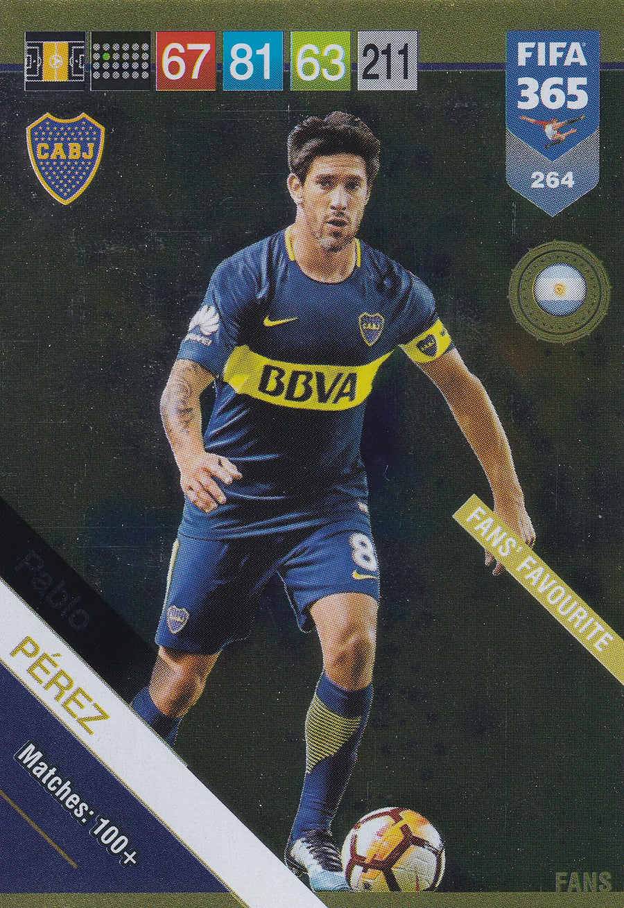 264. PABLO PEREZ - BOCA JUNIORS - FANS FAVOURITE
