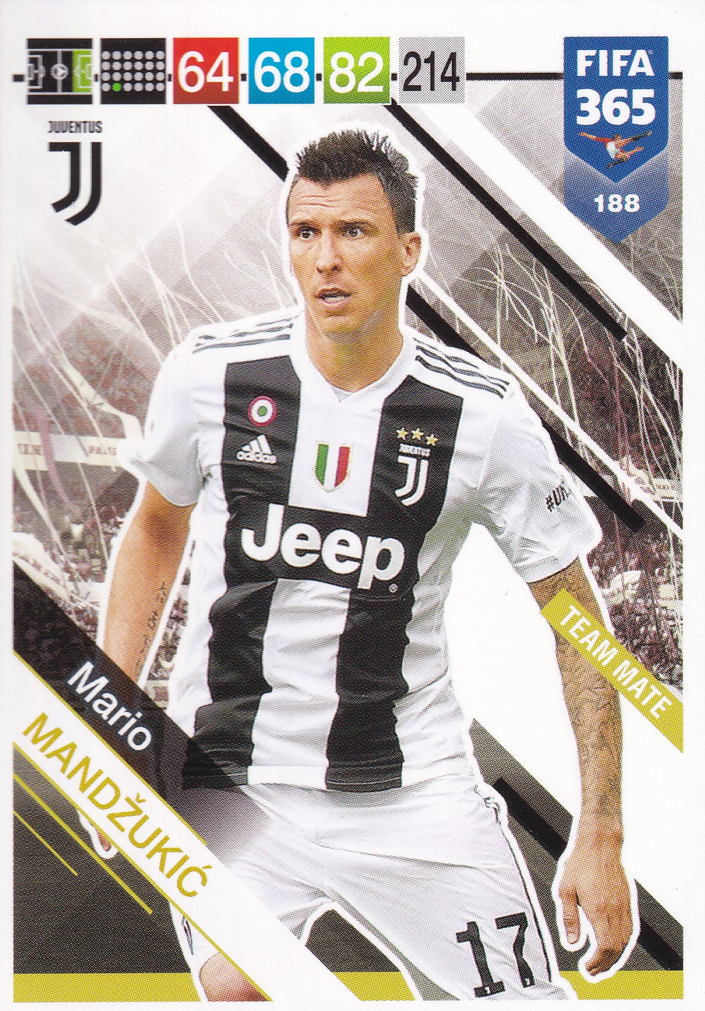 188. MARIO MANDZUKIC - JUVENTUS - TEAM MATE