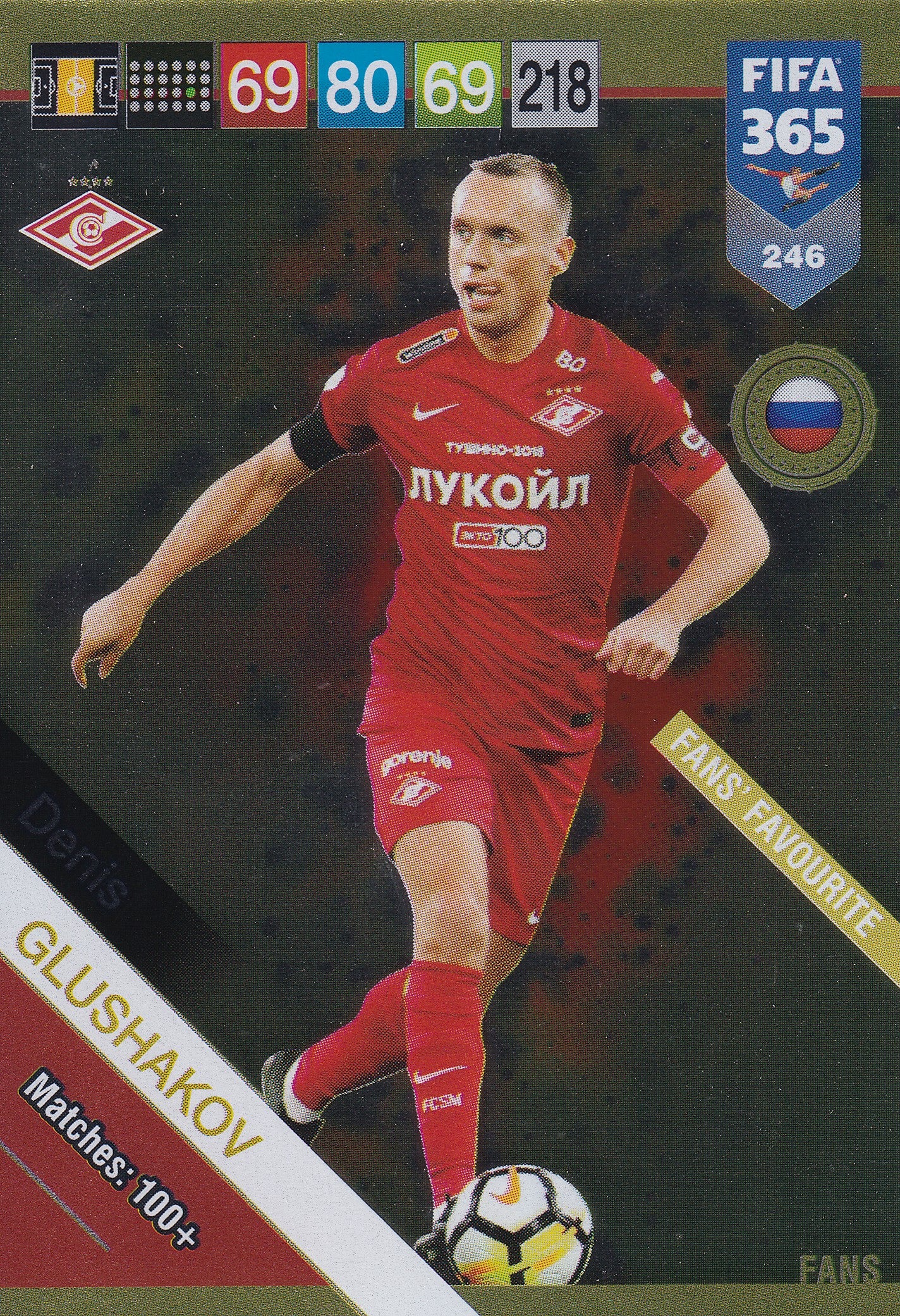 246. DENIS GLUSHAKOV - SPARTAK MOSKVA - FANS FAVOURITE