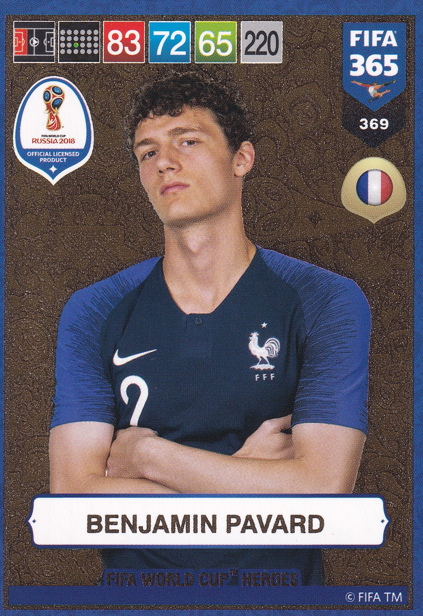 369. BENJAMIN PAVARD - FRANKRIKE - FIFA WORLD CUP HEROS