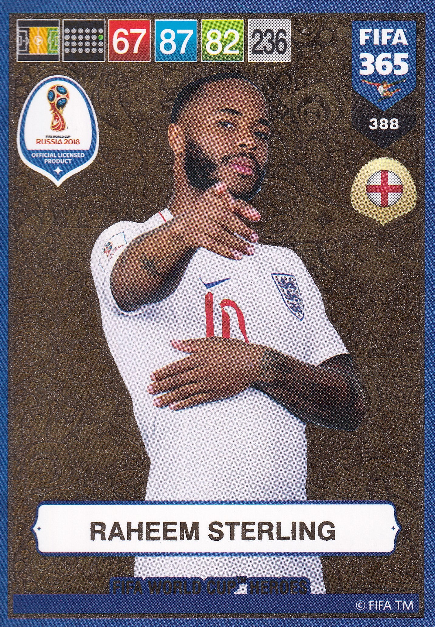 388. RAHEEM STERLING - ENGLAND - FIFA WORLD CUP HEROS