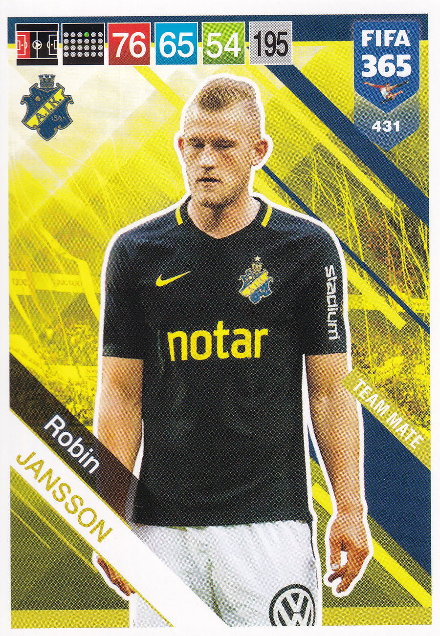 431. ROBIN JANSSON - AIK - TEAM MATE