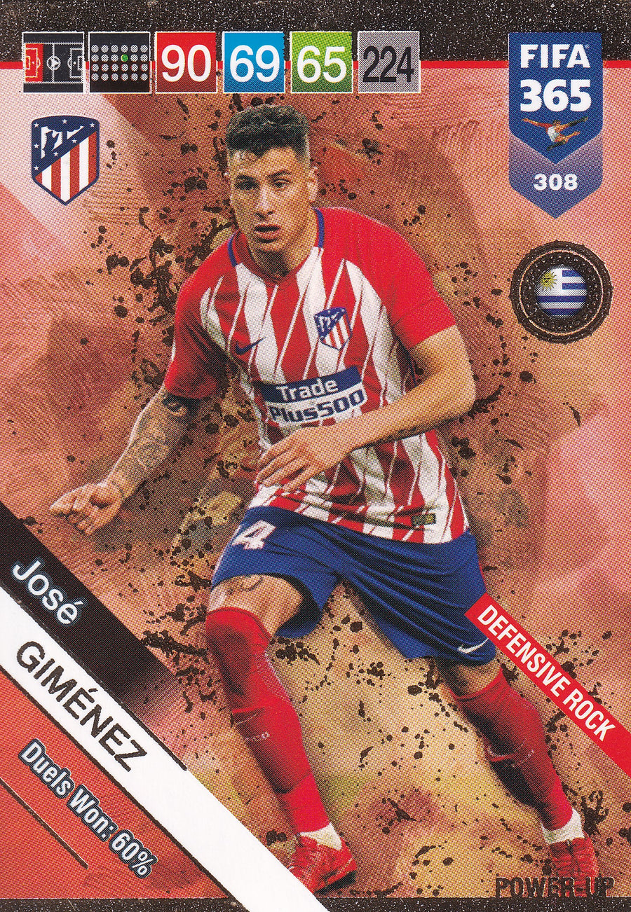 308. JOSÉ GIMÉNEZ - ATLETICO DE MADRID - DEFENSIVE ROCK