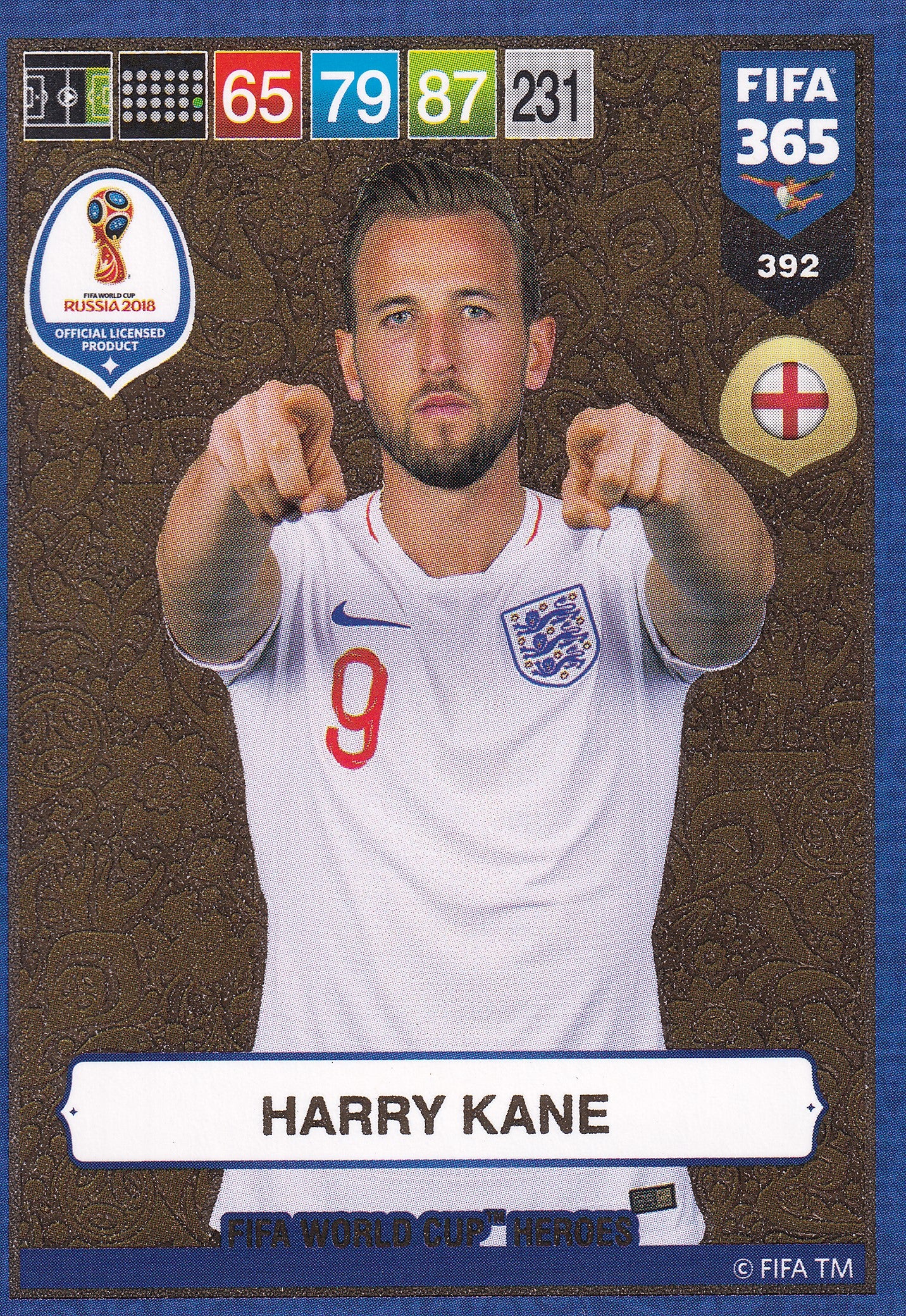 392. HARRY KANE - ENGLAND - FIFA WORLD CUP HEROS