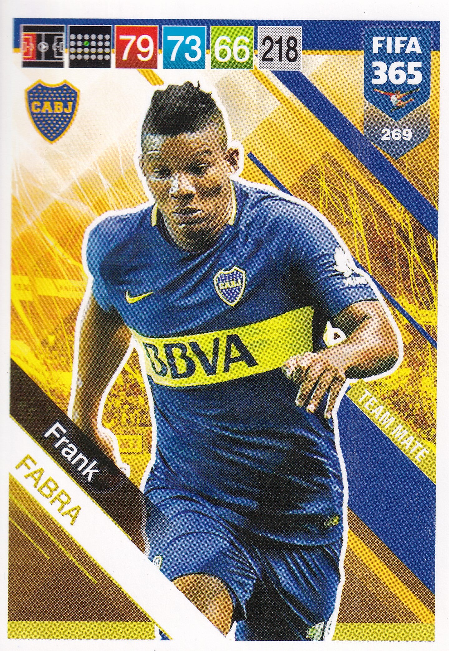 269. FRANK FABRA - BOCA JUNIORS - TEAM MATE