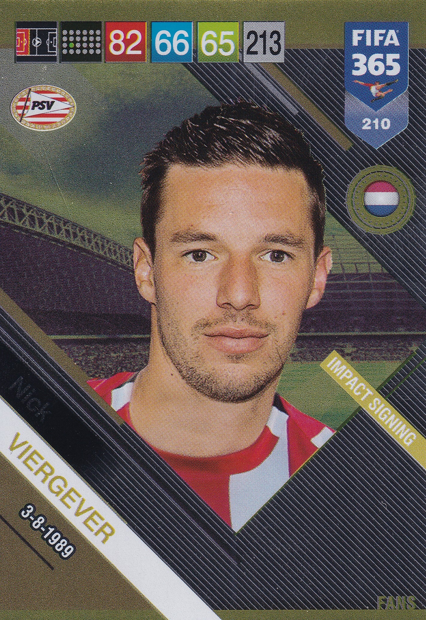 210. NICK VIERGEVER - PSV EINDHOVEN - IMPACT SIGNING