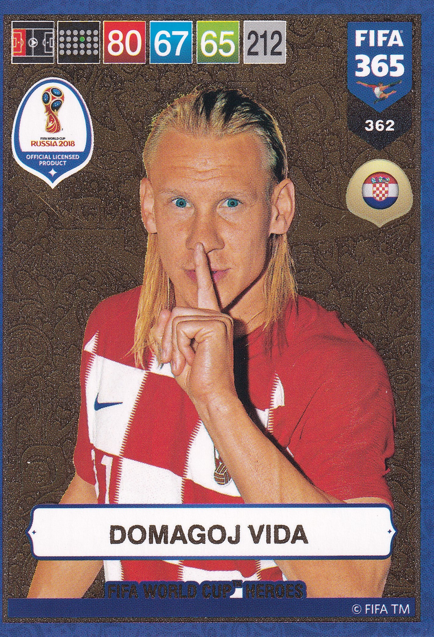 362. DOMSGOJ VIDA - CROATIA - FIFA WORLD CUP HEROS